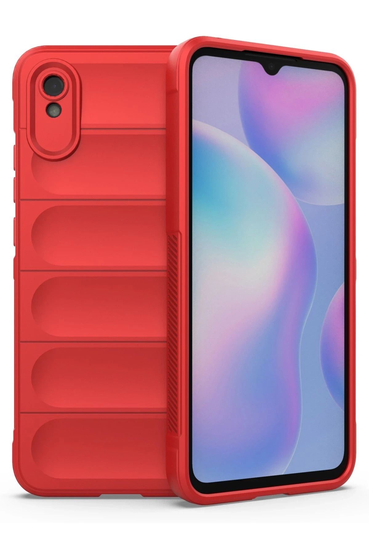 NewFace Xiaomi Redmi 9A Uyumlu Kılıf Optimum Silikon - Kırmızı JOJUA