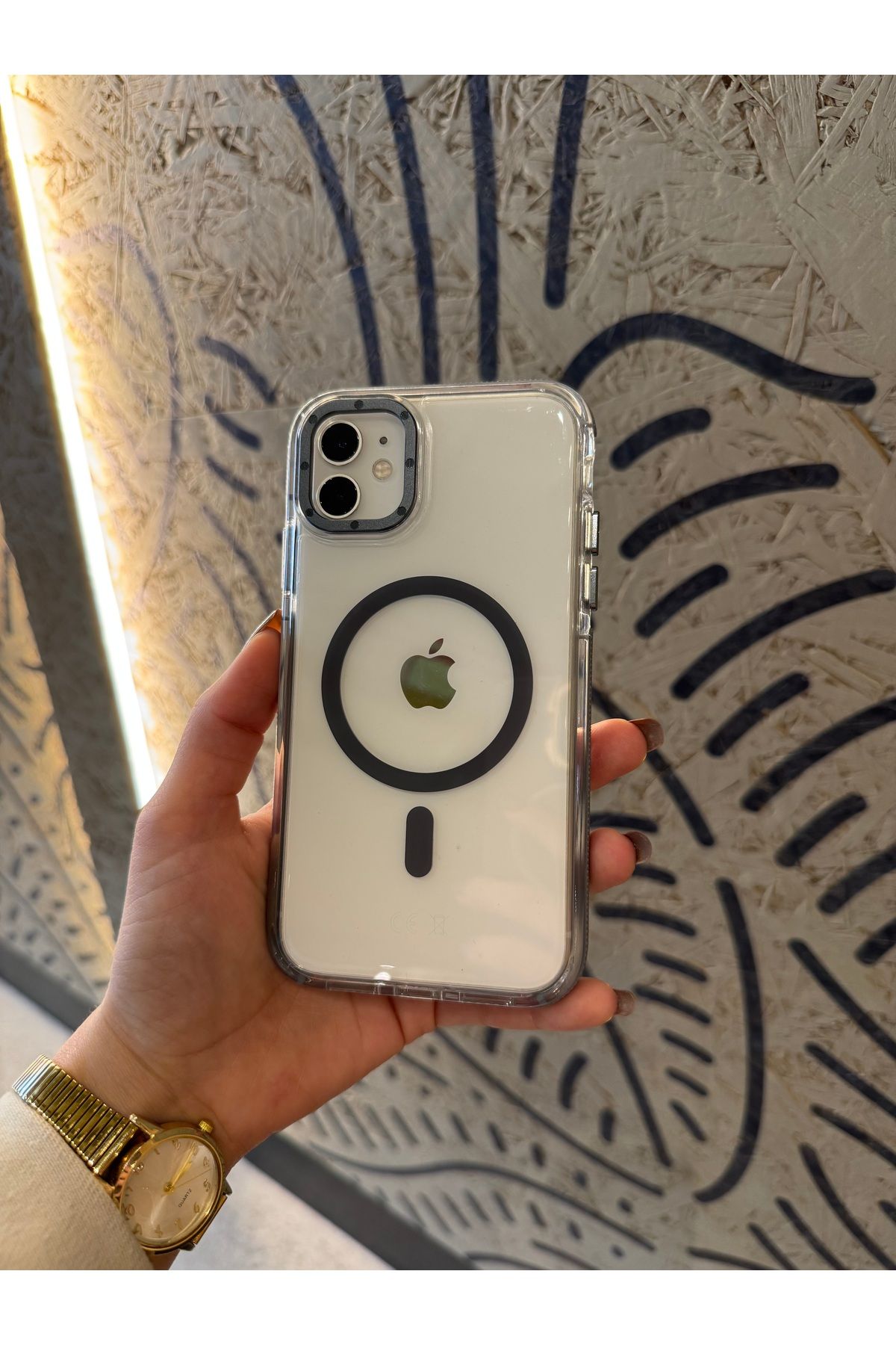 Mois Case İPhone 11 uyumlu gri magsafe