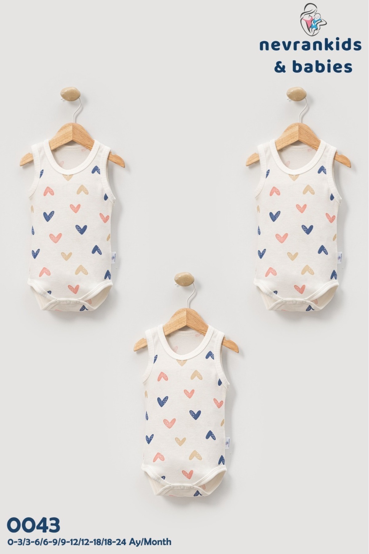 nevrankids Yenidoğan Bebek Çocuk 3 Parça Body Zıbın Set fotoğrafı 3 (önizleme)