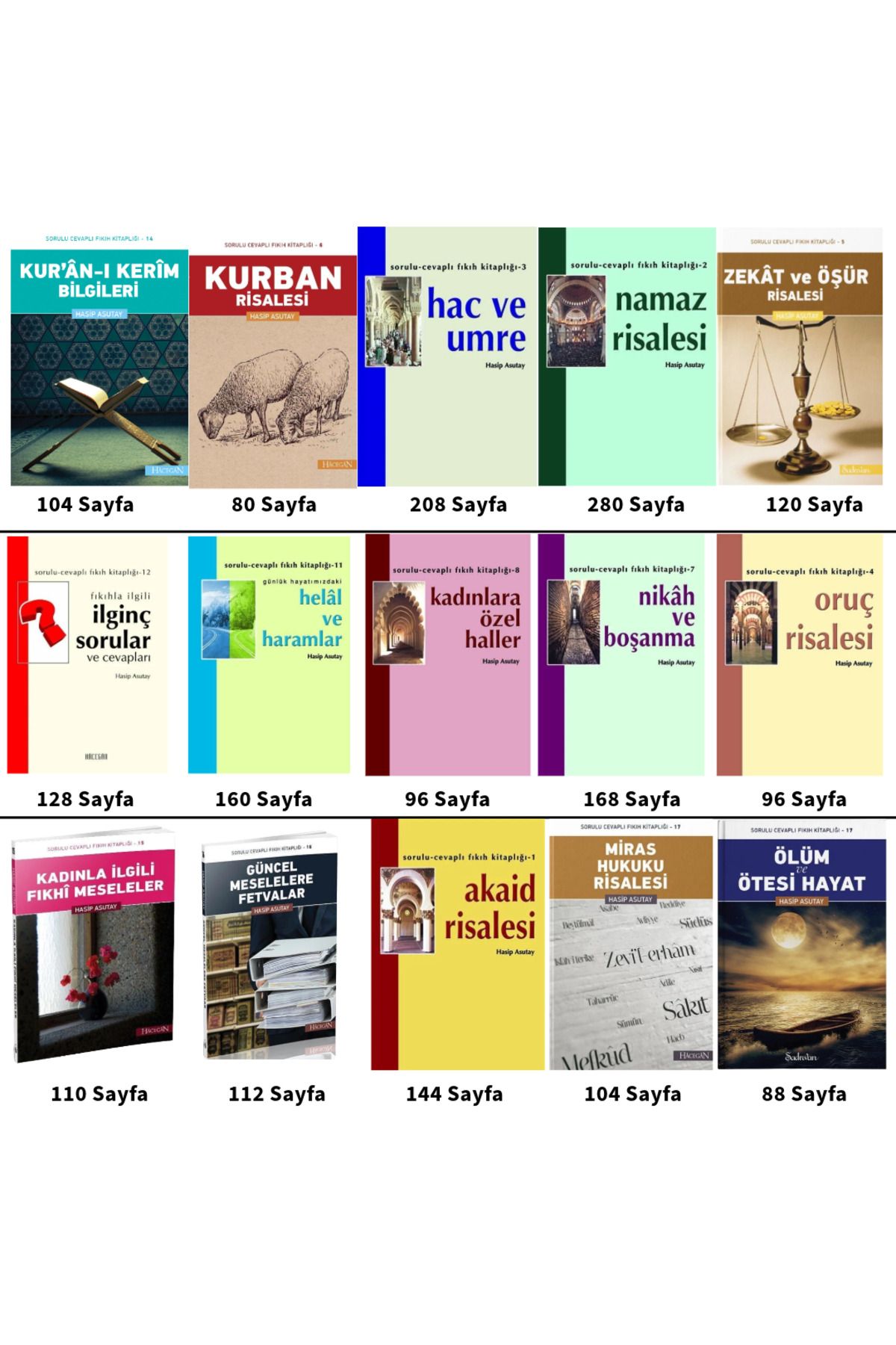 Hacegân Yayınları Sorulu Cevaplı Fıkıh Kitap Seti - 15 Kitap