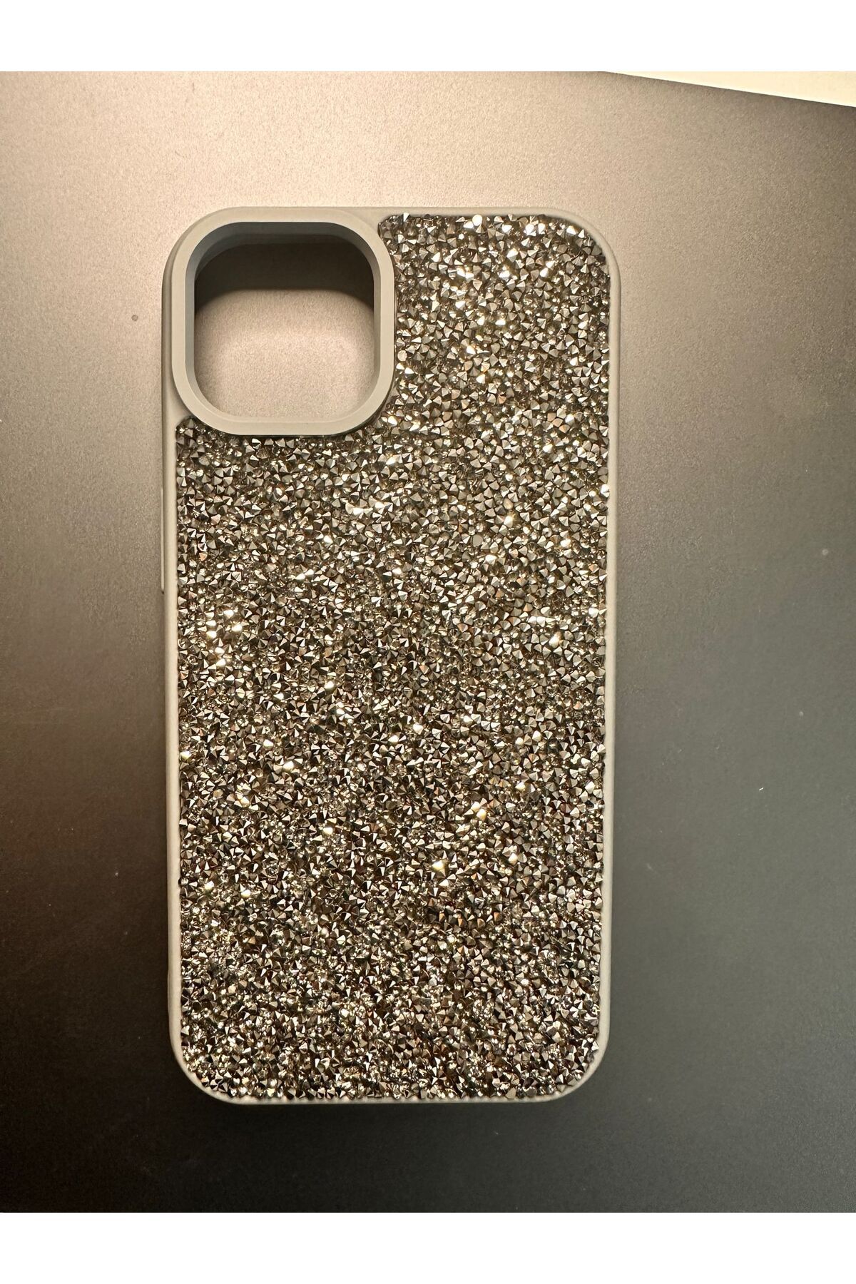 İZMİR ÖZER TEKNOLOJİ IPHONE 15 PRO TAŞLI GRİ KILIF