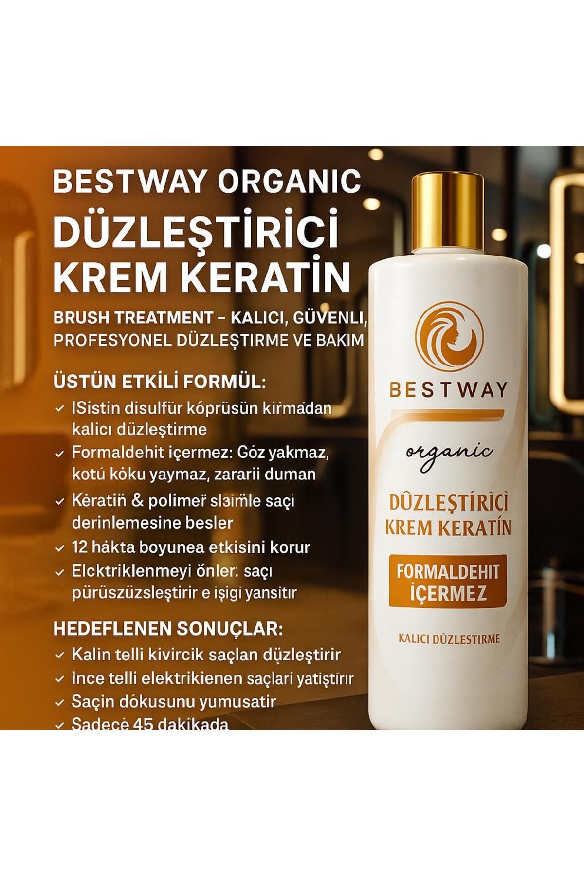 BESTWAY KUAFÖR & GÜZELLİK SALONU ORGANİC BAKIM KERATİNİ