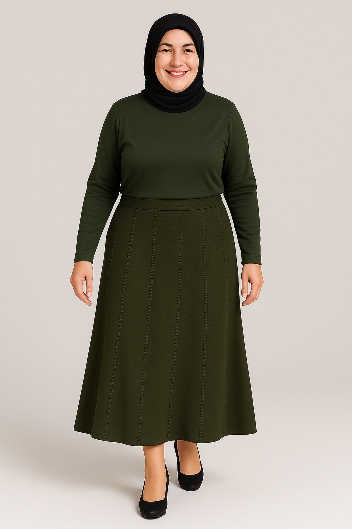 CTK Tekstil Anne lastikli bedenli çan modeli etek