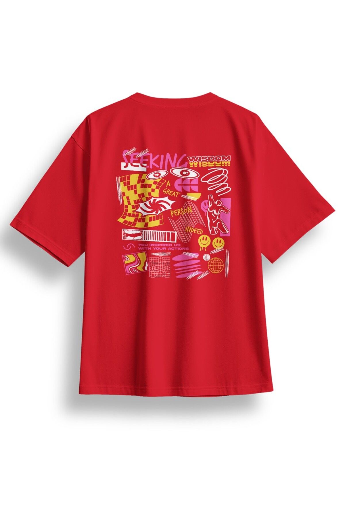 LUMARTA Oversize Seeking Baskılı Tshirt