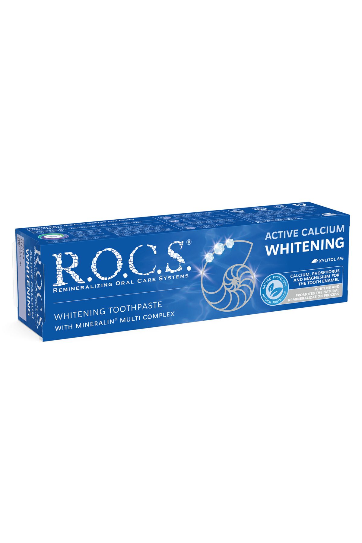 R.O.C.S.-معجون أسنان R.O.C.S.، كالسيوم نشط، مُبيّض، 94 غرام 3