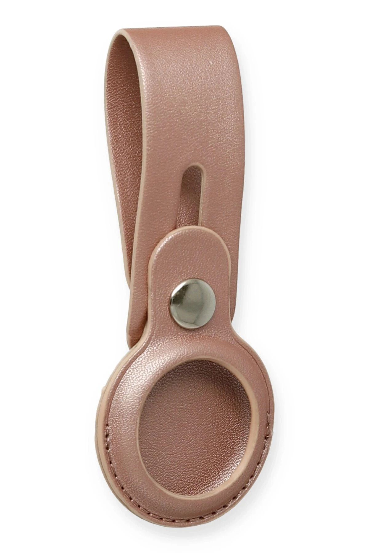 NewFace Airtag Askılı Deri Kılıf - Rose Gold Hnzrn