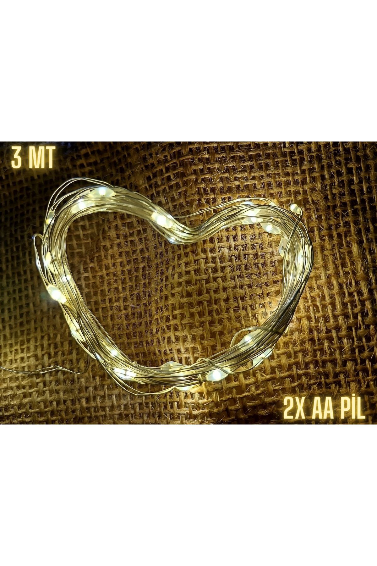 dekout 3 Metre Peri Led Gün Işığı Led Pilli