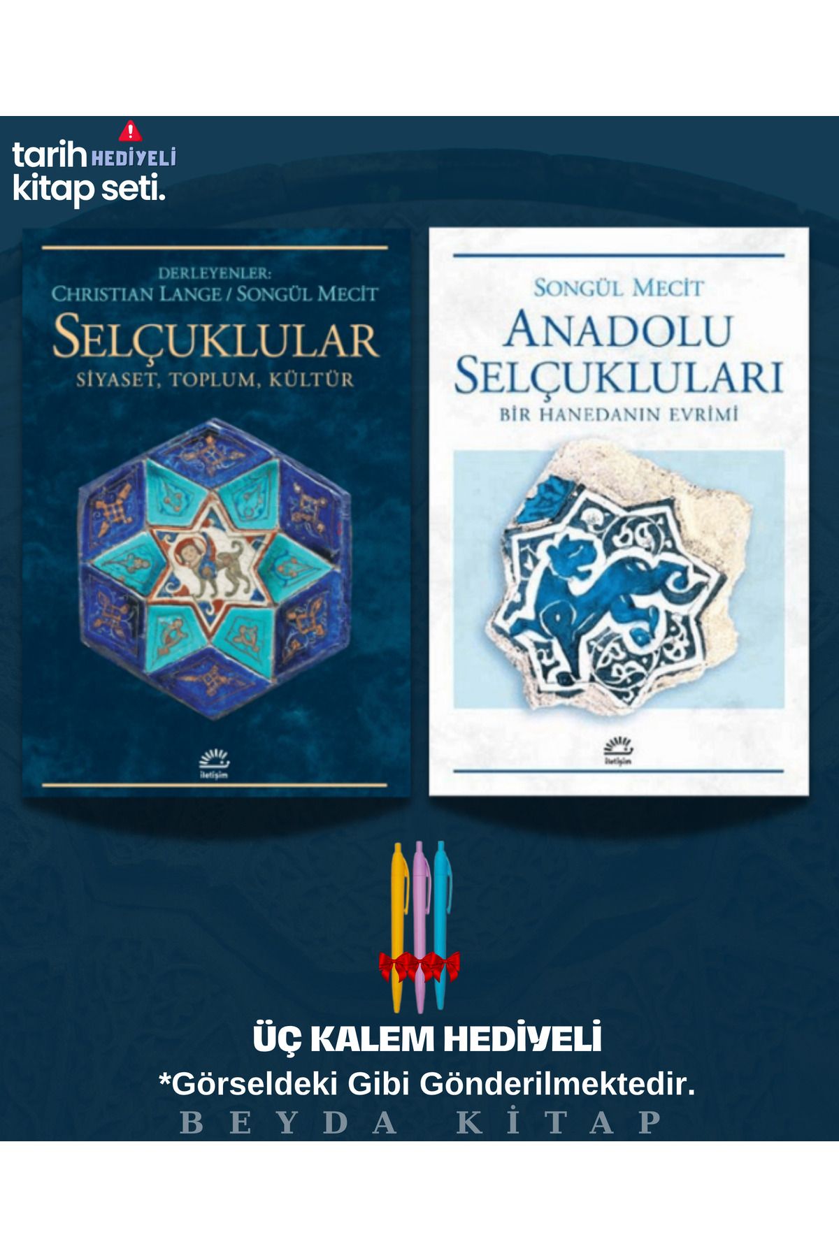 İletişim Yayınları Selçuklular - Anadolu Selçukluları - Kitap Seti - Kalemli - Selçuklu Tarihi - TRİLTSYV