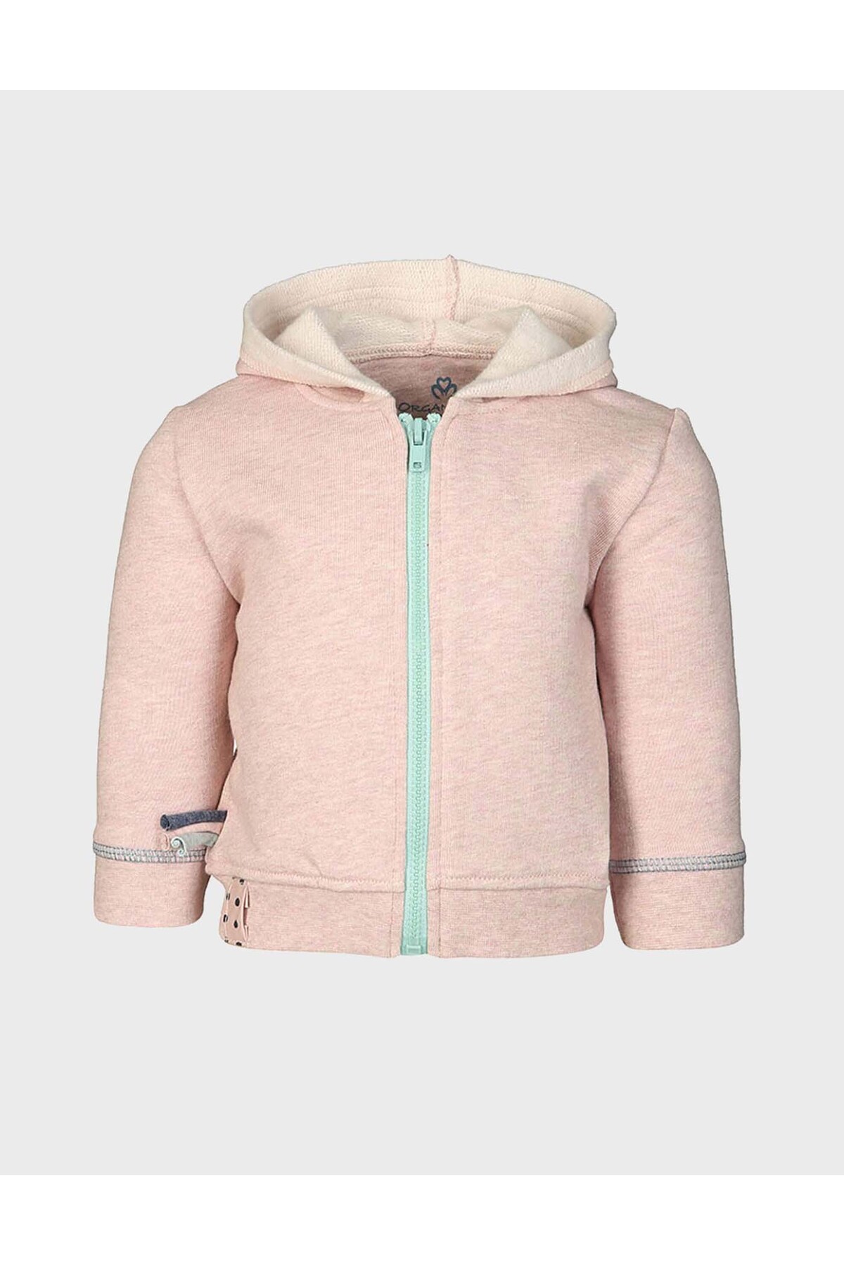 Organicera Organik Kapşonlu Mont , Rose Melange fotoğrafı 2 (önizleme)