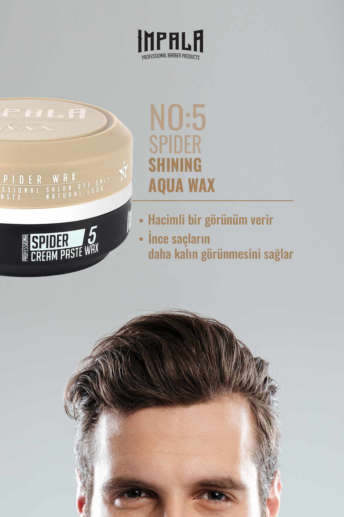 Spider Saç Şekillendirici Wax Normal Tutuş No:5 150ml — ImpalaWaxNo5 — تصویر 3 از 3