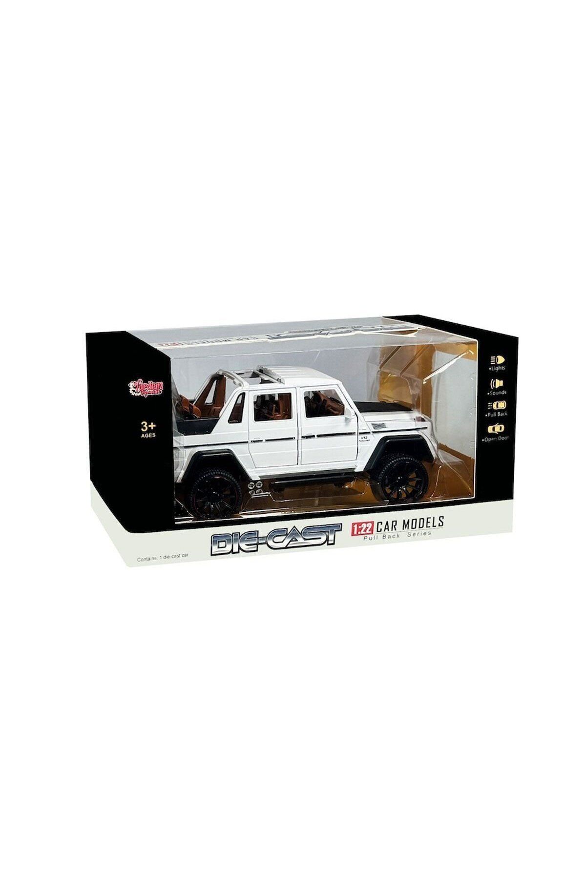 Aymir Ticaret HCL-902 Çek Bırak 1:22 Sesli ve Işıklı Metal Jeep -Vardem