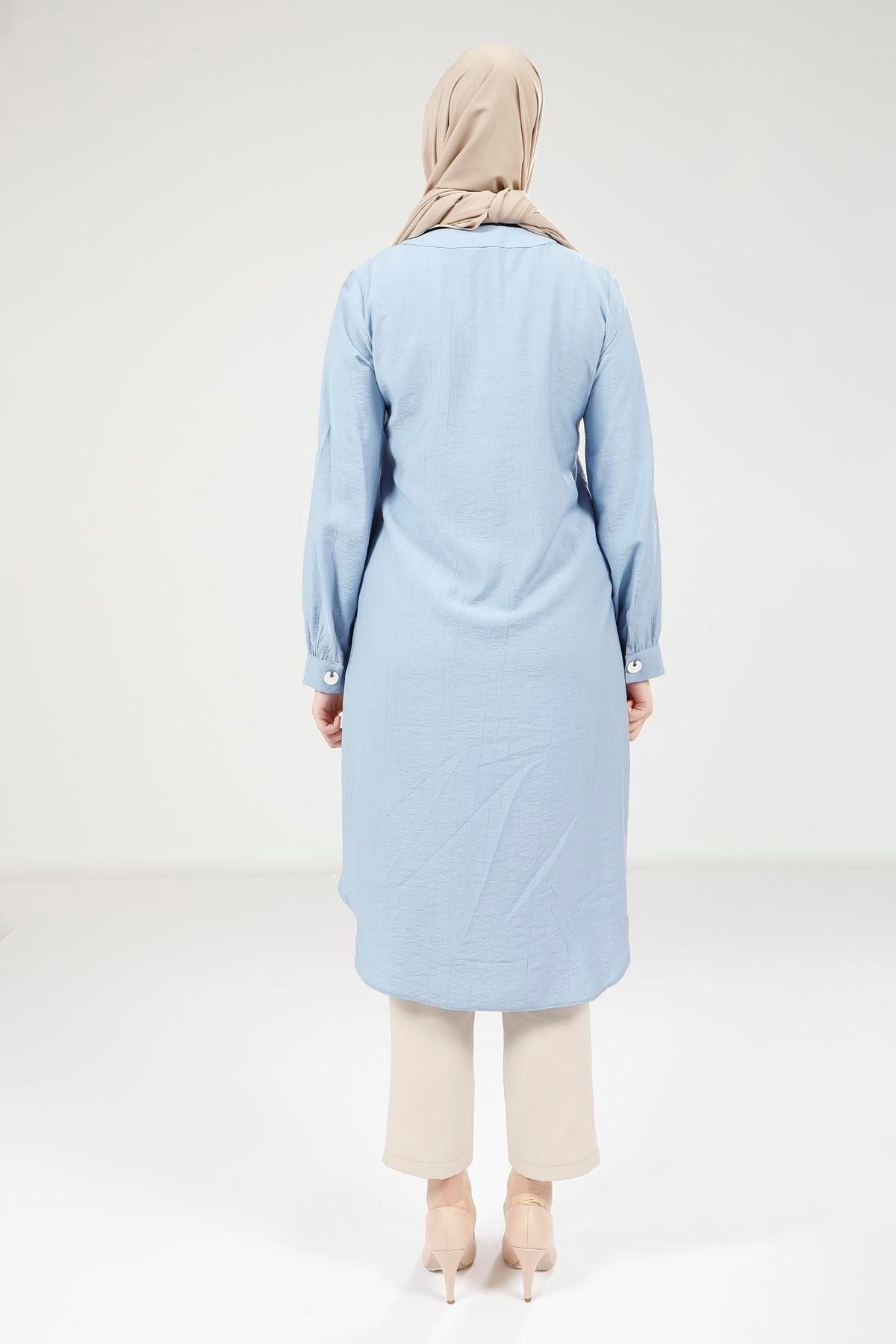 تونیک پوشیده زنانه TUNIC BABY BLUE 9333 اورجینال Beyza