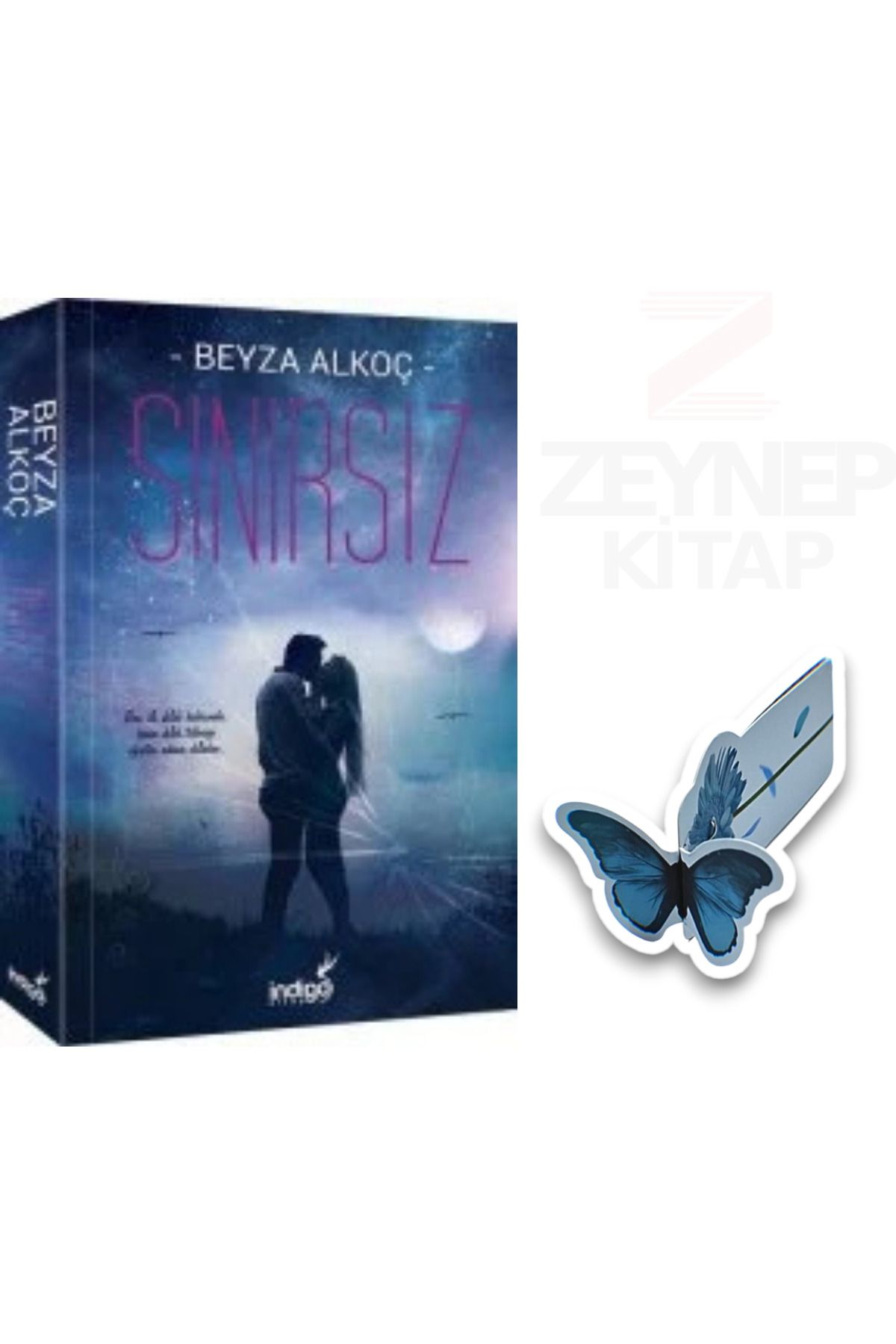 İndigo Kitap Sınırsız - Beyza Alkoç(KARTONKAPAK)(Özel Tasarım Kelebek Ayraç Hediye)