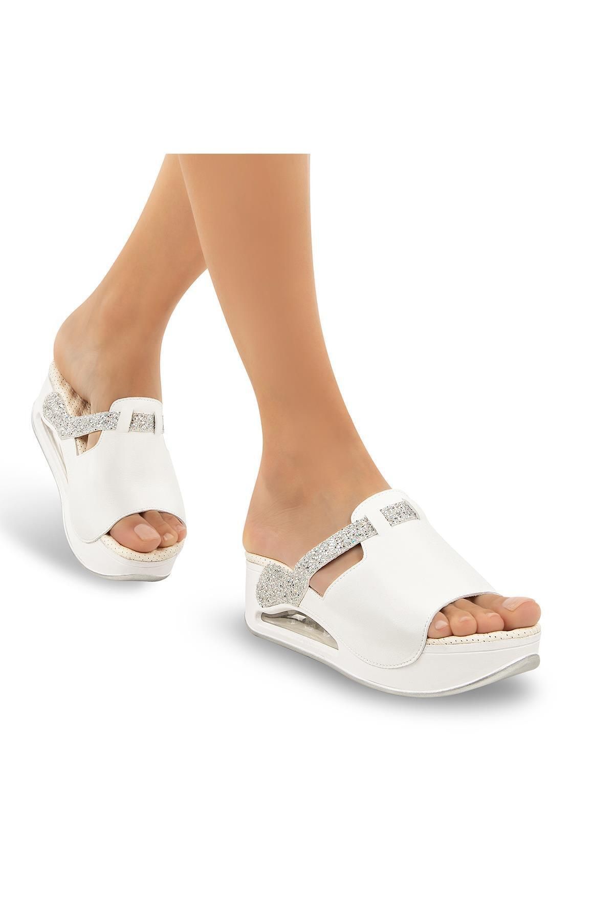Muya Libra Kadın Ortopedik Terlik – Anatomik Air Max Taban, Topuk Destekli
