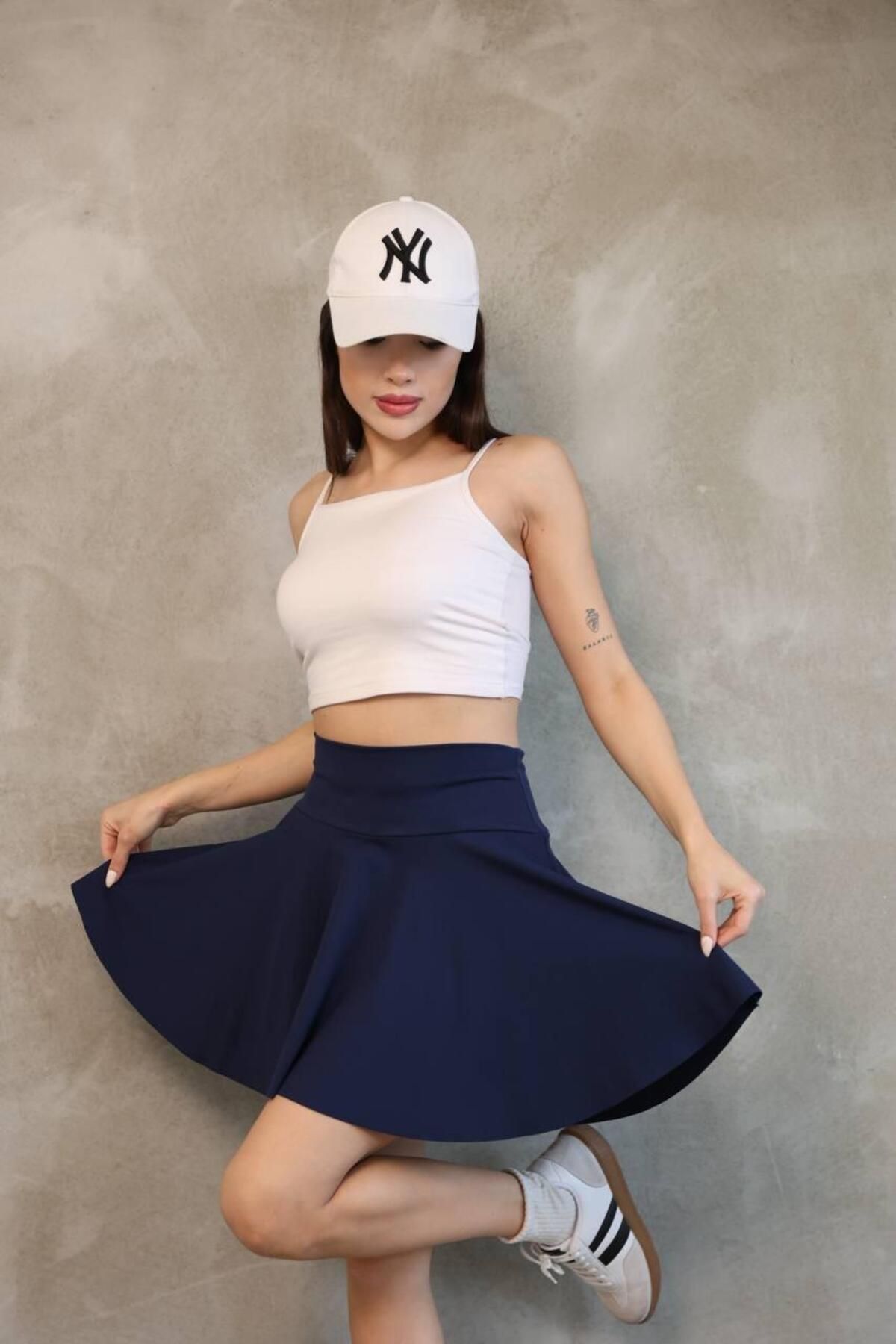 QBZ KLOŞ ŞORT ETEK FULL LİKRALI