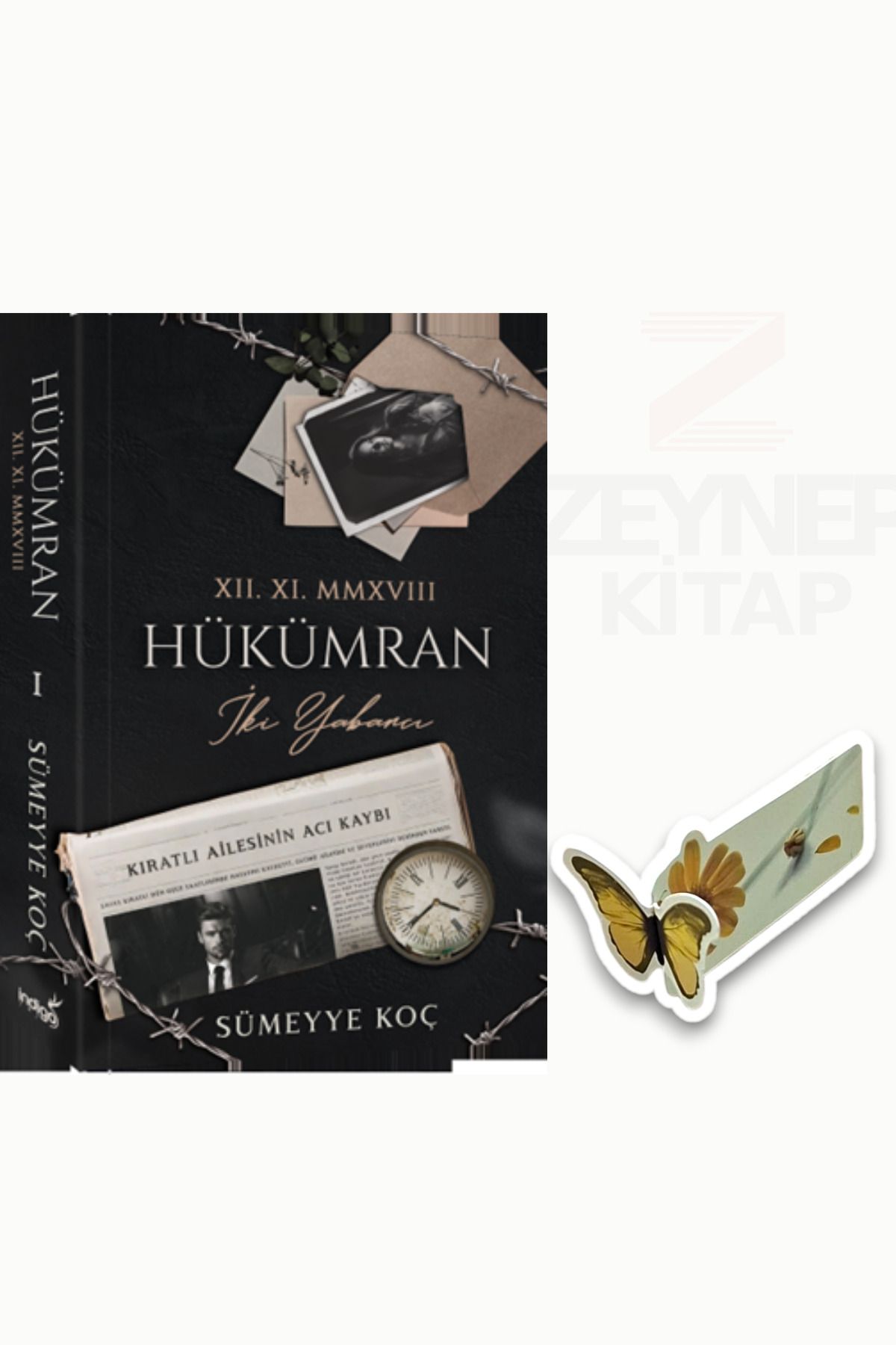 İndigo Kitap Hükümran 1 İki Yabancı(KARTONKAPAK)(Özel Tasarım Kelebek Ayraç Hediye)