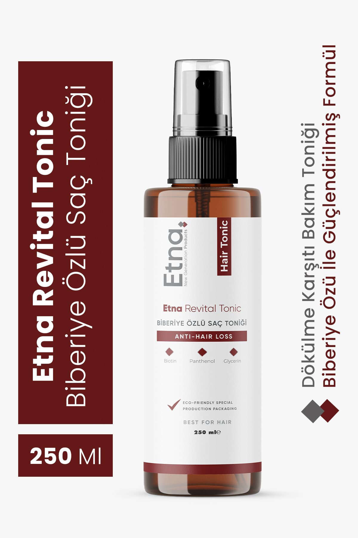 Etna Pharma Revital Biberiye Özlü Saç Bakım Toniği 250 ML (Dökülme Karşıtı & Yenileyici)