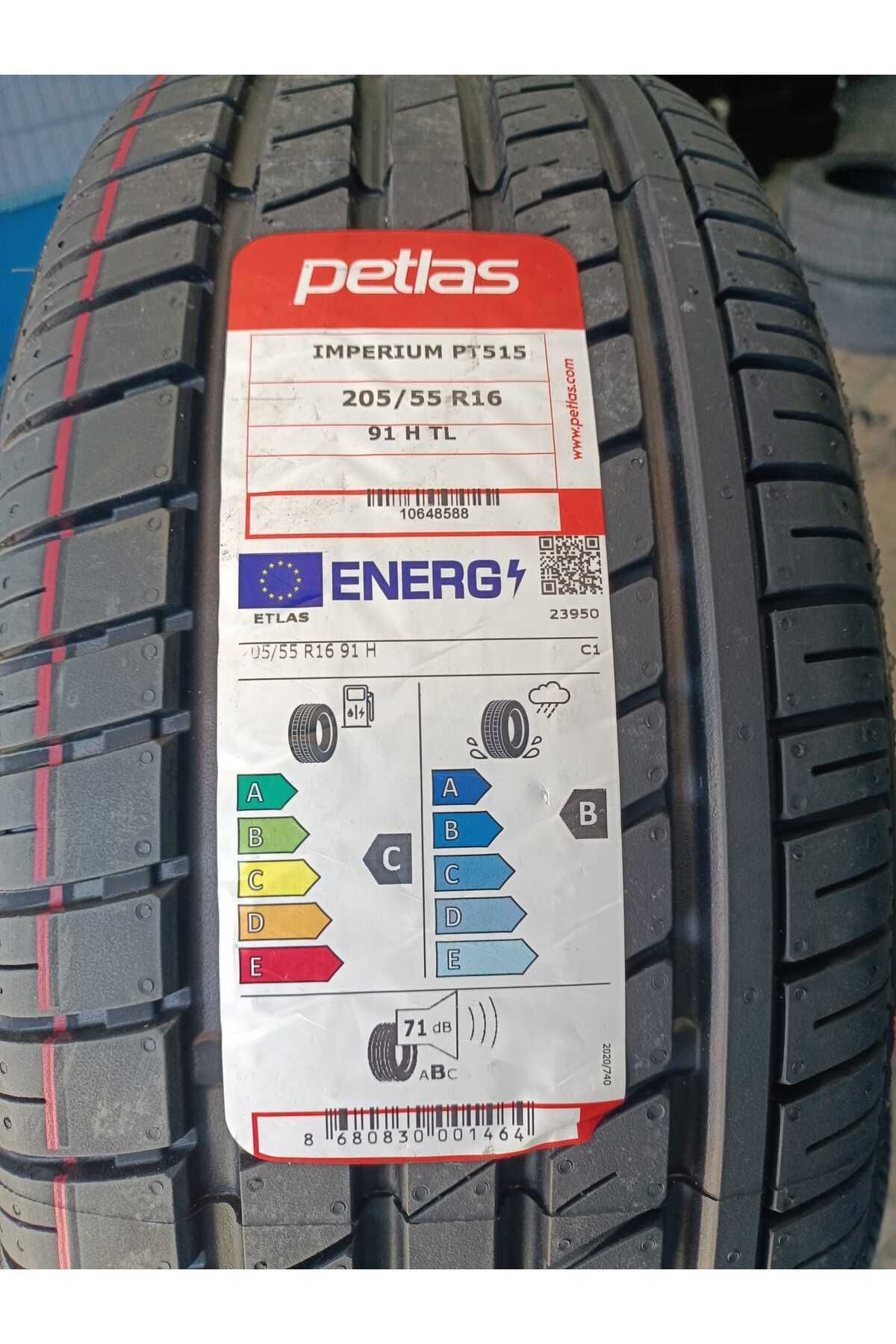Petlas 205/55/16 (91H,2025) PT515 Otomobil Yaz Lastik