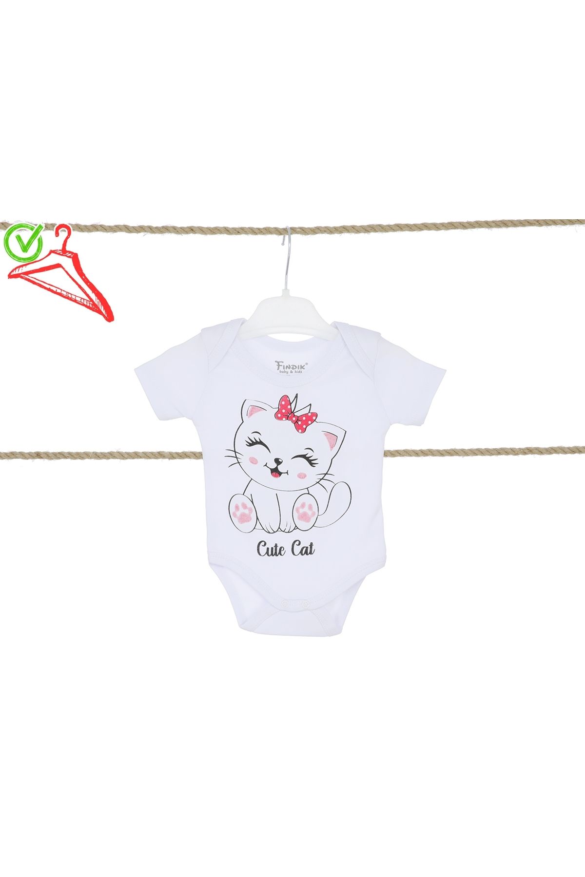 Fındık Baby&Kids Kız Bebek Çocuk Zıbın Body