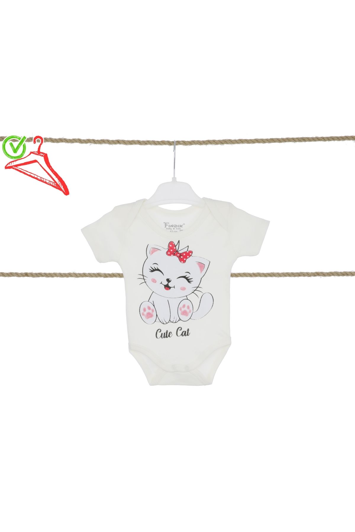 Fındık Baby&Kids Kız Bebek Çocuk Zıbın Body