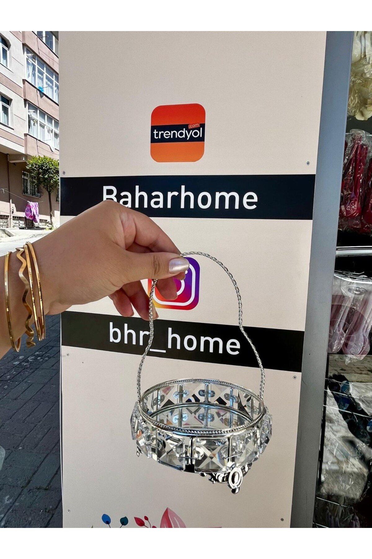 BHR TEMİZLİK BAHARHOME-KRİSTAL TAŞLI GOLD VE GÜMÜŞ Aynalı Söz Nişan Tepsi Kahve Sunumluk -YUVARLAK- 5 Lİ SET