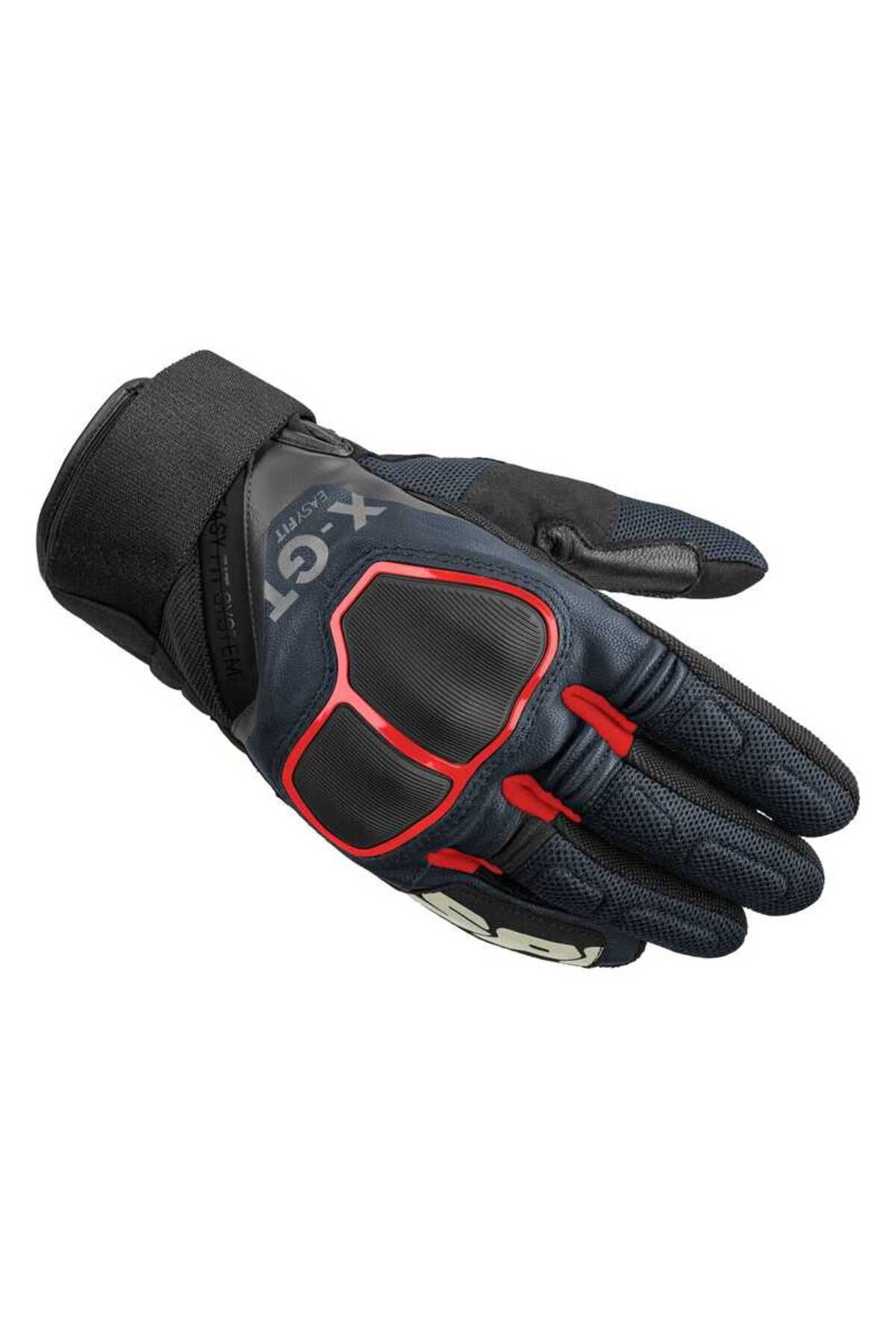 Spidi X-GT DERİ ELDİVEN SİYAH MAVİ