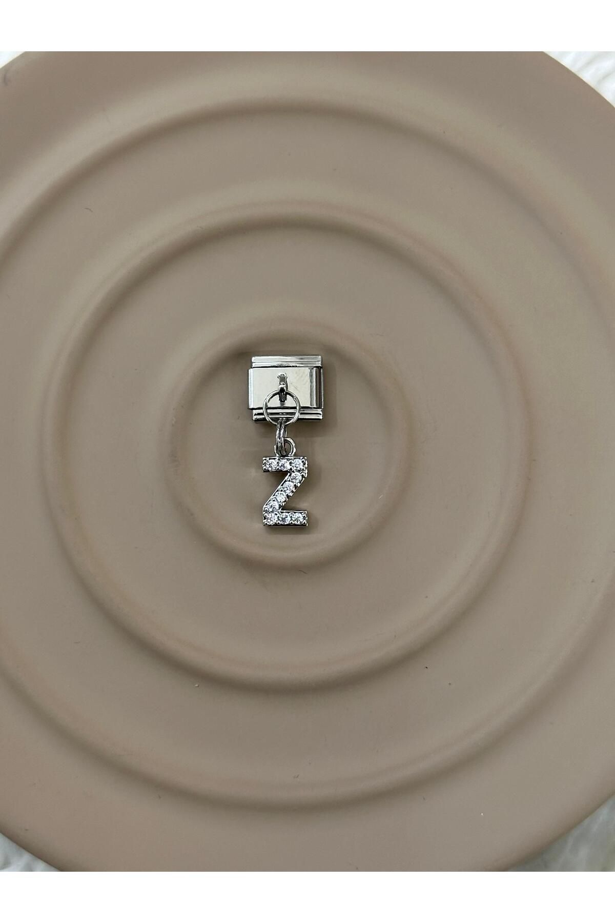 MSBTAKI İTALYAN CHARM Z HARFİ 316L ÇELİK PASLANMA VE KARARMA YAPMAZ