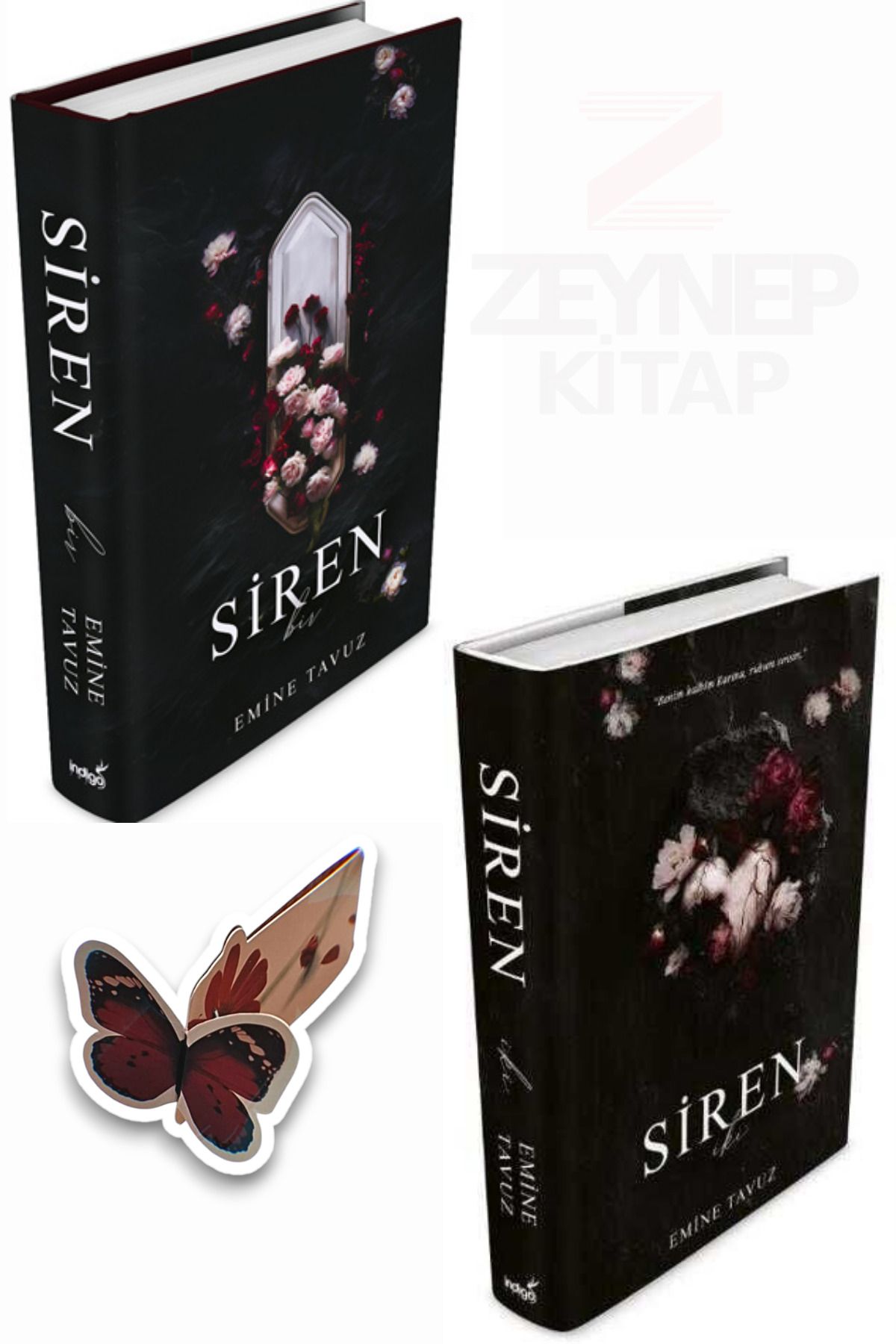 İndigo Kitap Siren 1 ve Siren 2(CİLTLİ)(Özel Tasarım Kelebek Ayraç Hediye)