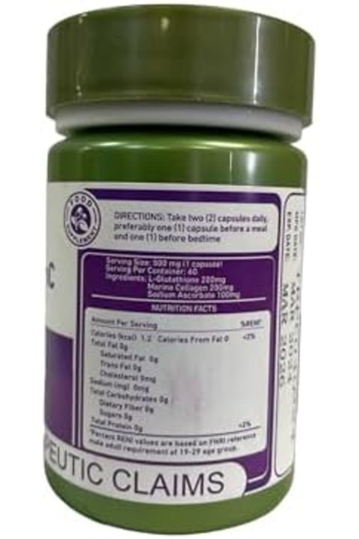 GENÇ-Gluta GenC Glutathione Capsules - 60 Count 7