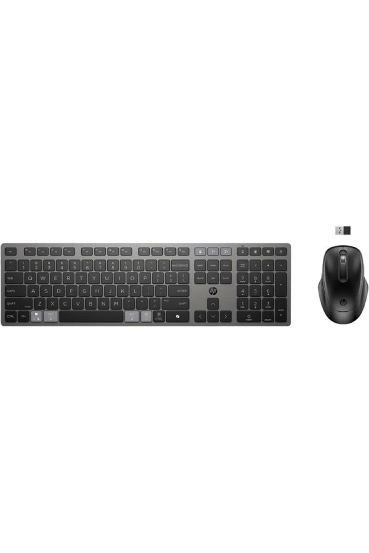 hayalimsah HP 725 9T5B0UT Çoklu Cihaz Bağlantılı Şarj Edilebilir Kablosuz Klavye-Mouse