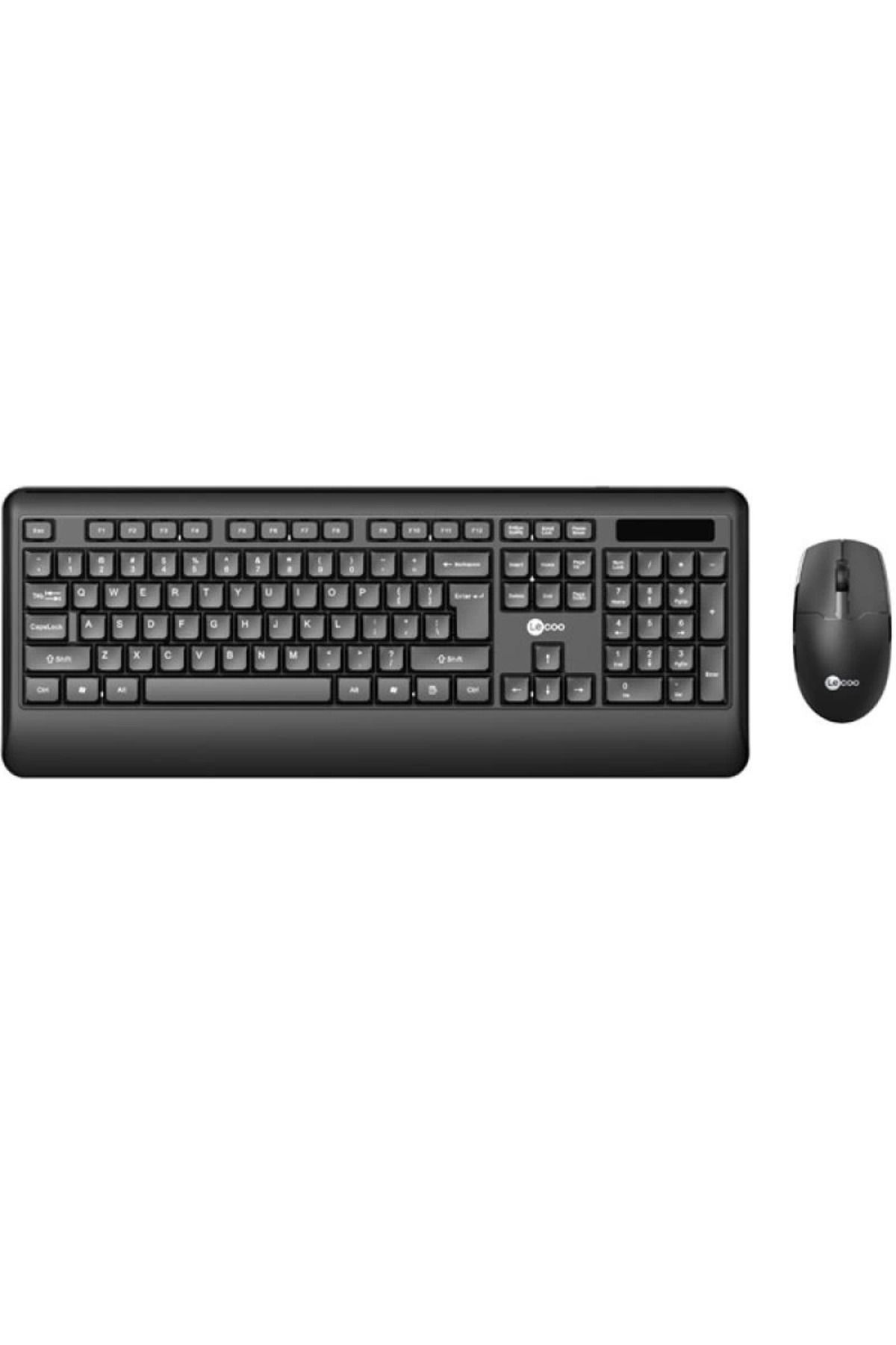 DENİZBİLİŞİM Lecoo Kw202 Kablosuz Q Trk Optic Mouse Siyah Standart Klavye - Mouse Set