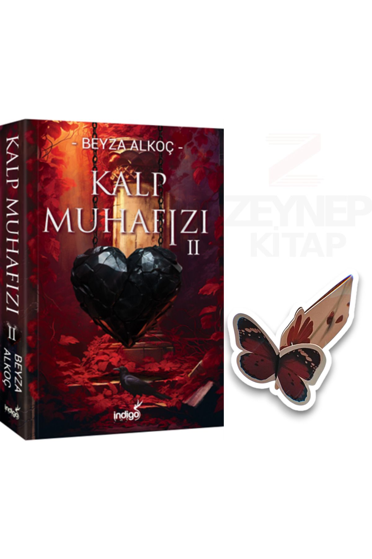 İndigo Kitap Kalp Muhafızı 2 - Beyza Alkoç(KARTONKAPAK)(Özel Tasarım Kelebek Ayraç Hediye)