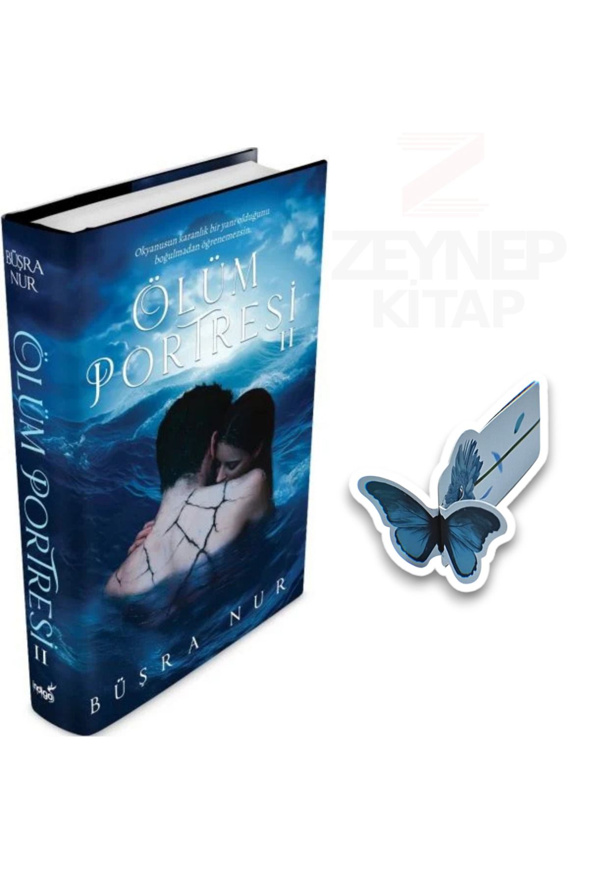 İndigo Kitap Ölüm Portresi 2 - Büşra Nur(CİLTLİ)(Özel Tasarım Kelebek Ayraç Hediye)