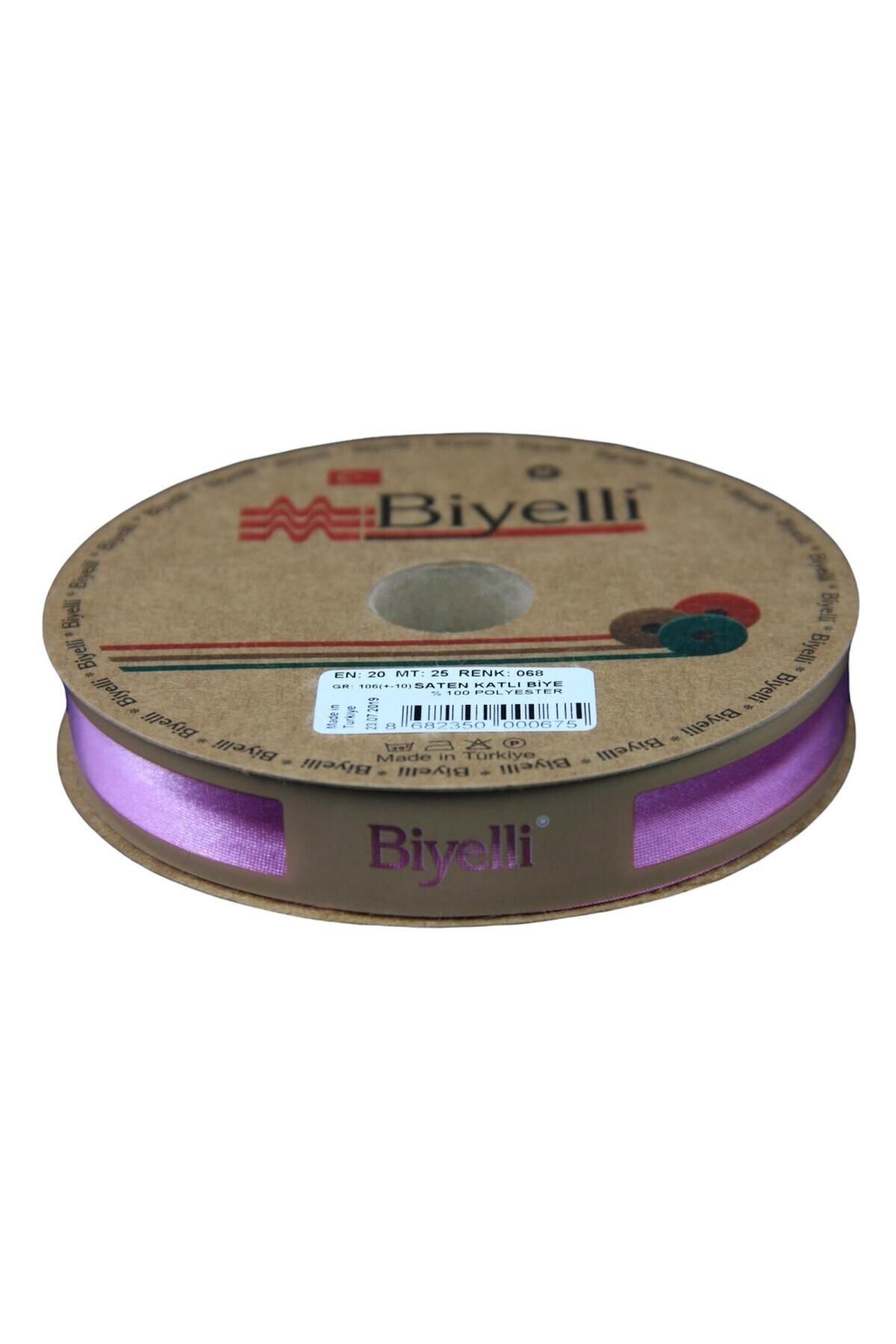 Emperium Biye Saten Katlı 068 Gül Kurusu 2 cm 25 Metre %100 Polyester