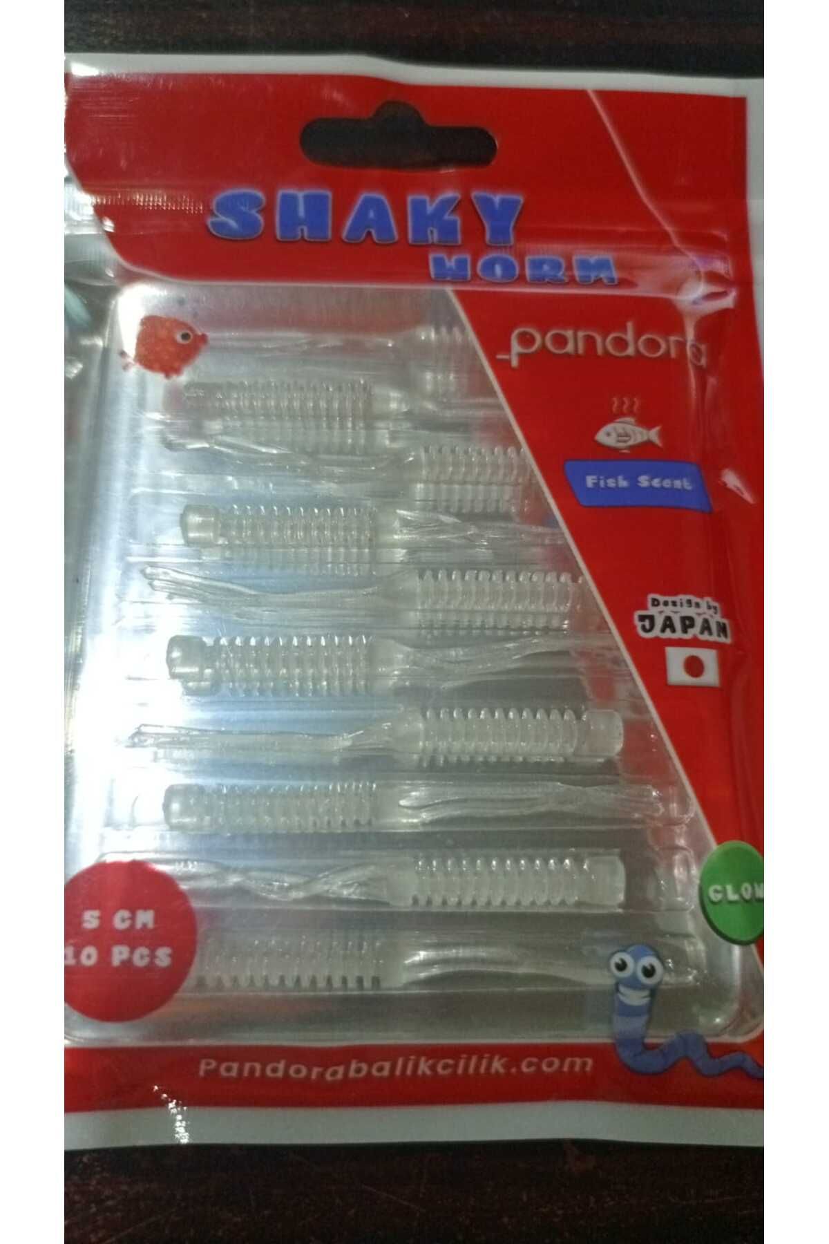PANDORA BALIKÇILIK SHAKY WORM WHITE GLOW