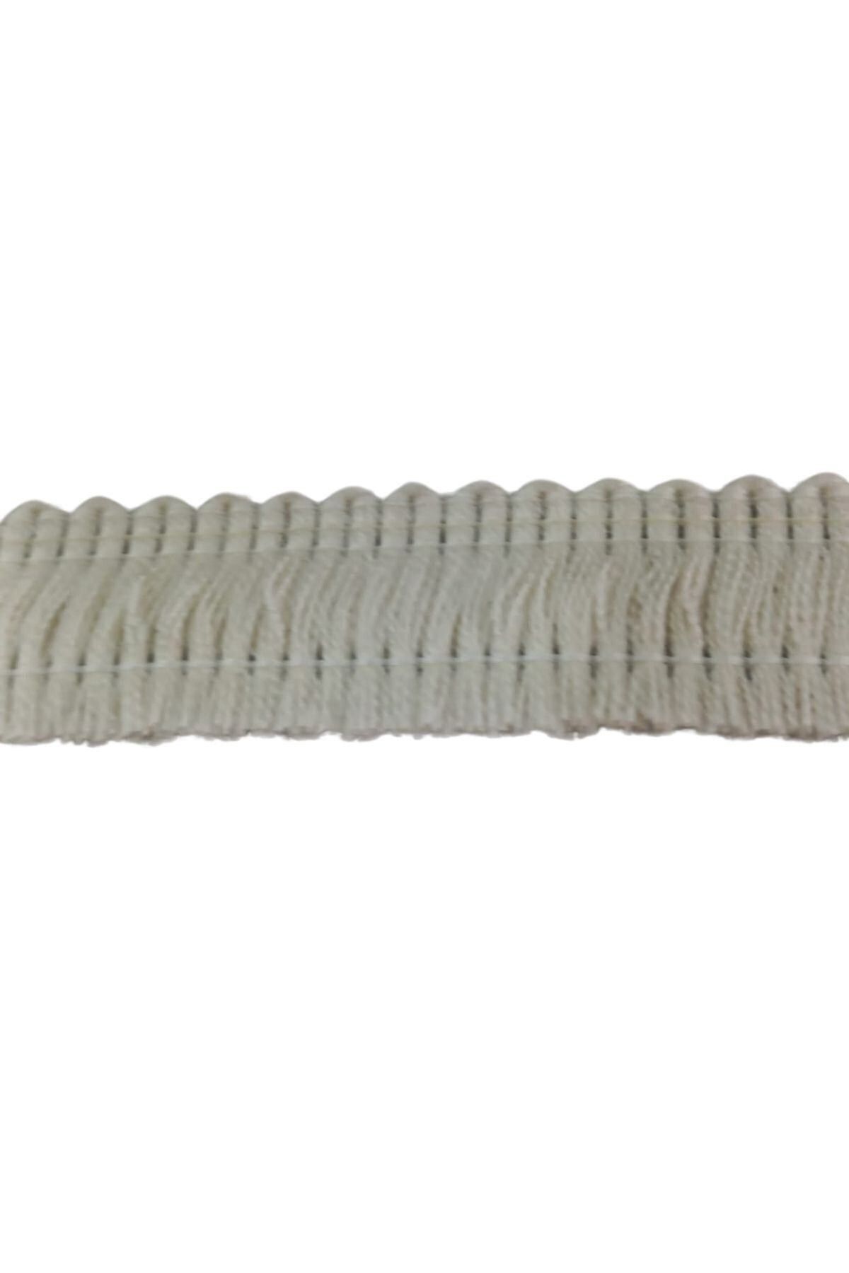 Emperium Pamuk Püskül Şerit En 3 cm Krem 1 Metre