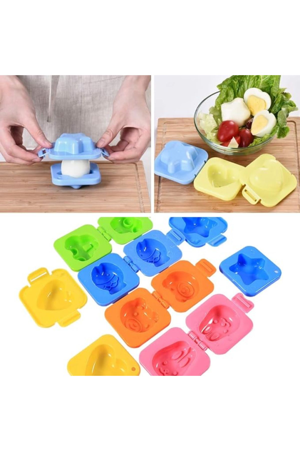 happyjoy SUŞI VE HAŞLANMIŞ YUMURTA KALIBI 3 ADET