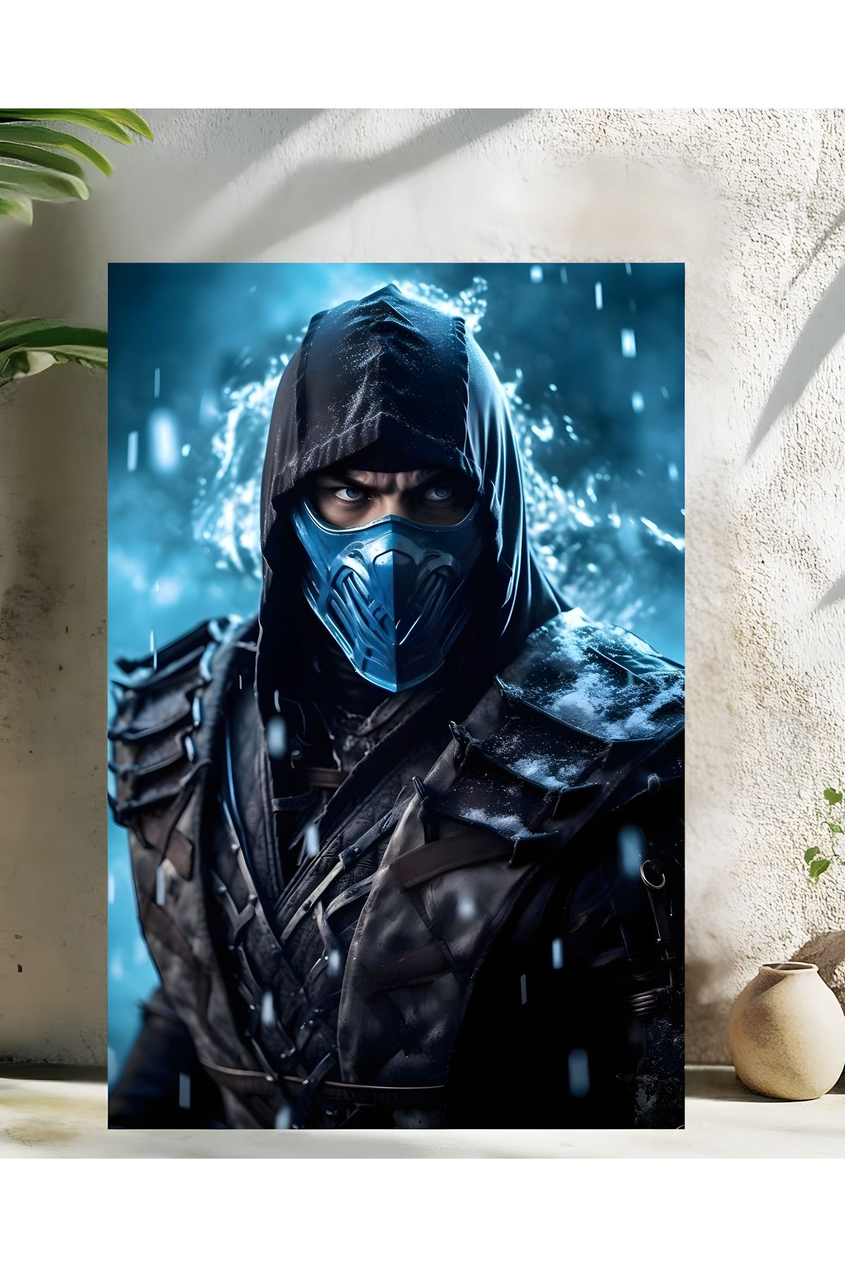 Levhane Sub-Zero – Mortal Kombat Temalı UltraHD Gamer Metal Tablo