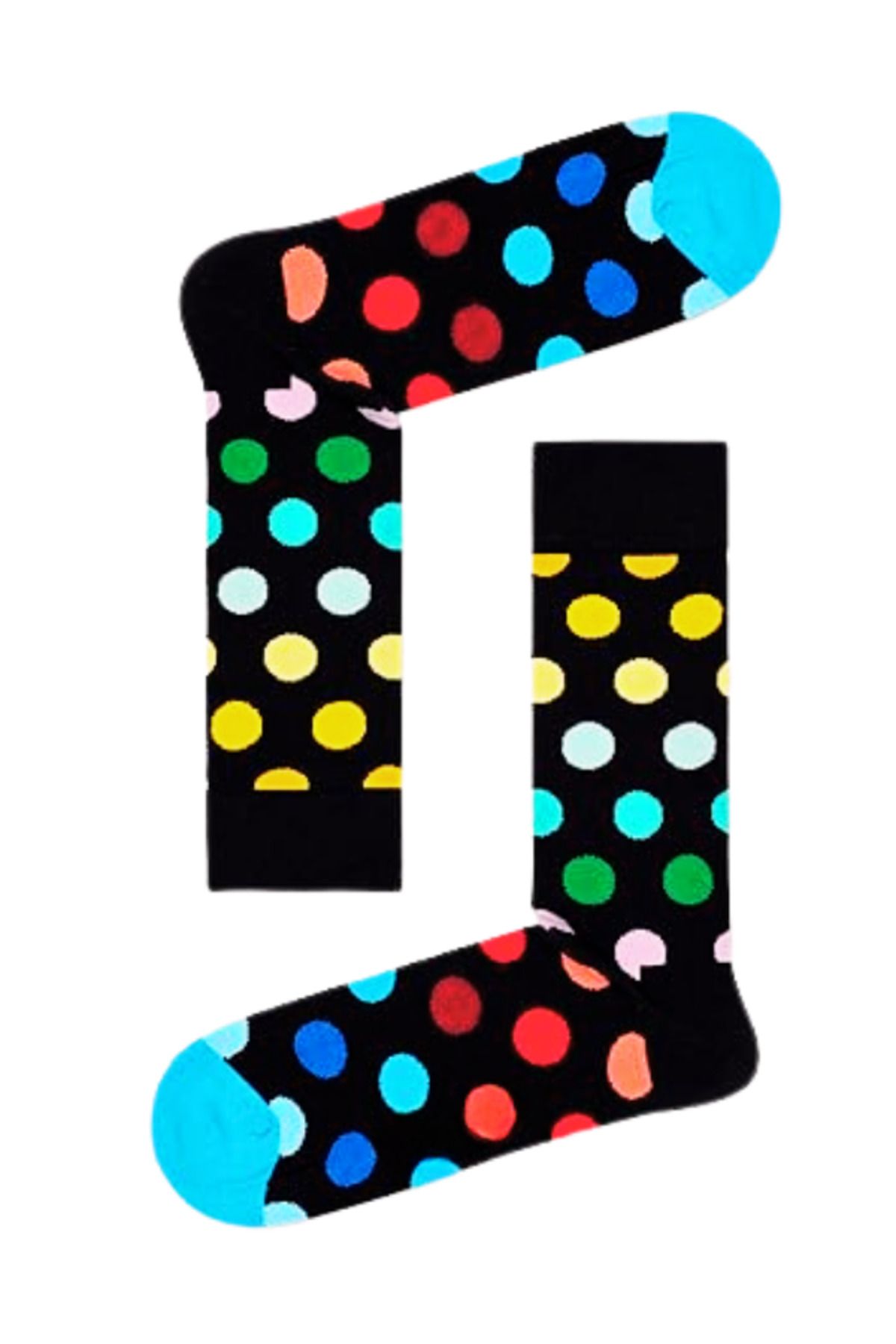 Shuttle Park Özel Seri Socks Renkli Eğlenceli Happy Puantiye Desenli Rahat Tasarım Tarz Kokulu Dikişsiz Çorap