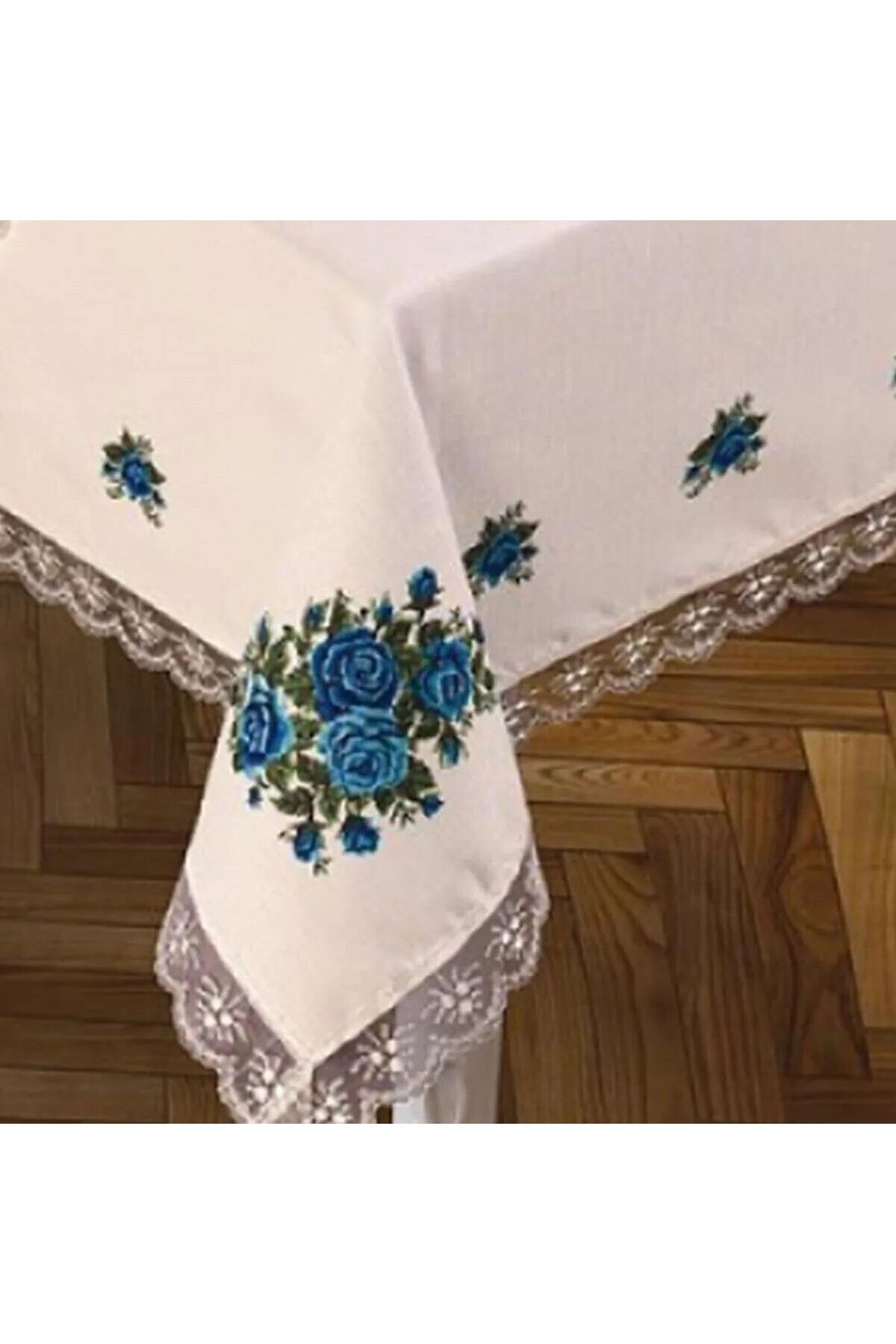Cardea Home Collection Kanaviçe Baskılı Masa Örtüsü