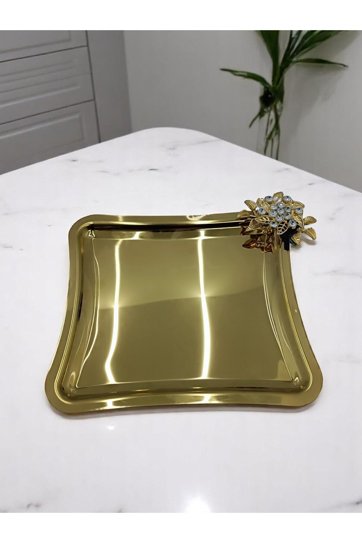 LeylArt Home SUNUMLUK METAL TEPSİ
