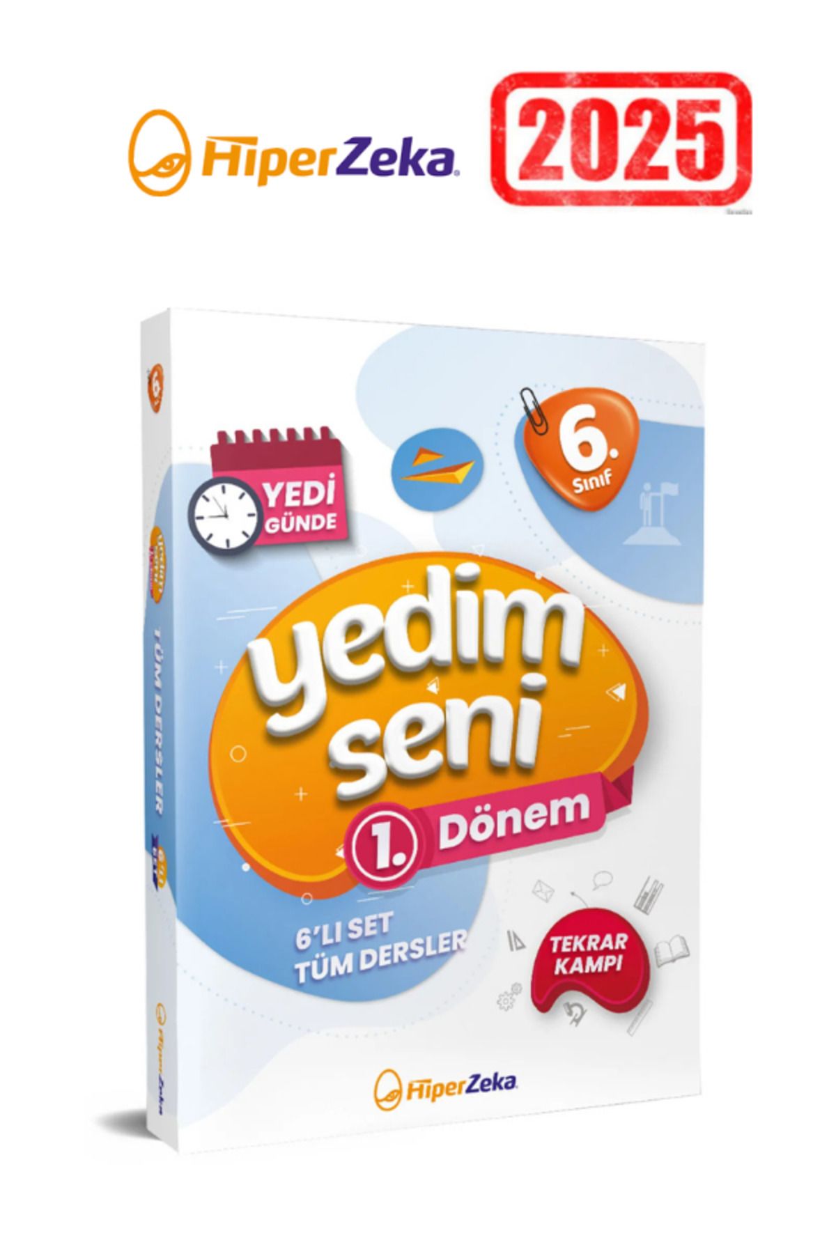 Hiper Zeka Yayınları 2025 6. Sınıf Yedim Seni Birinci Dönem Soru Bankası | 6 Kitap Set