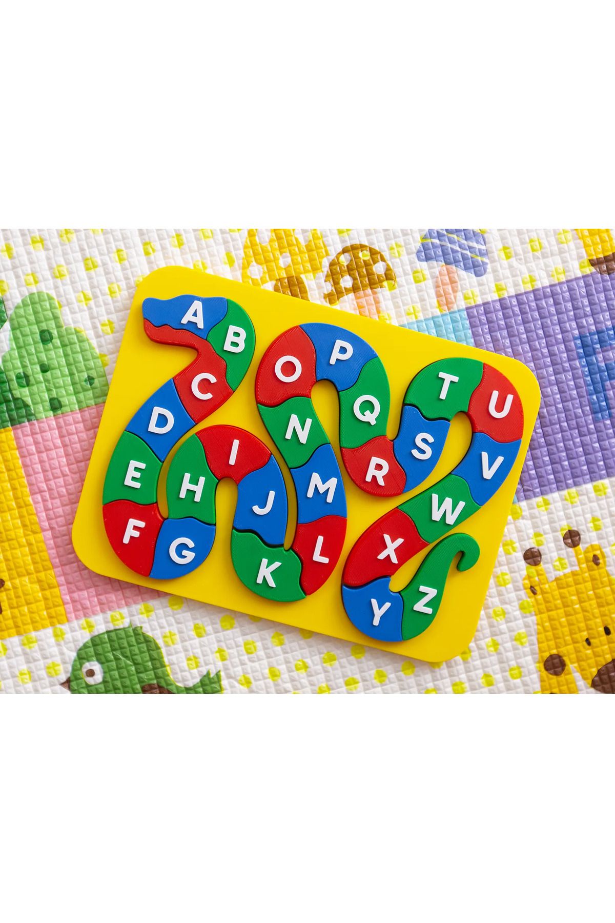 üç boyutlu haller Çok Renkli Eğitici İngilizce Puzzle