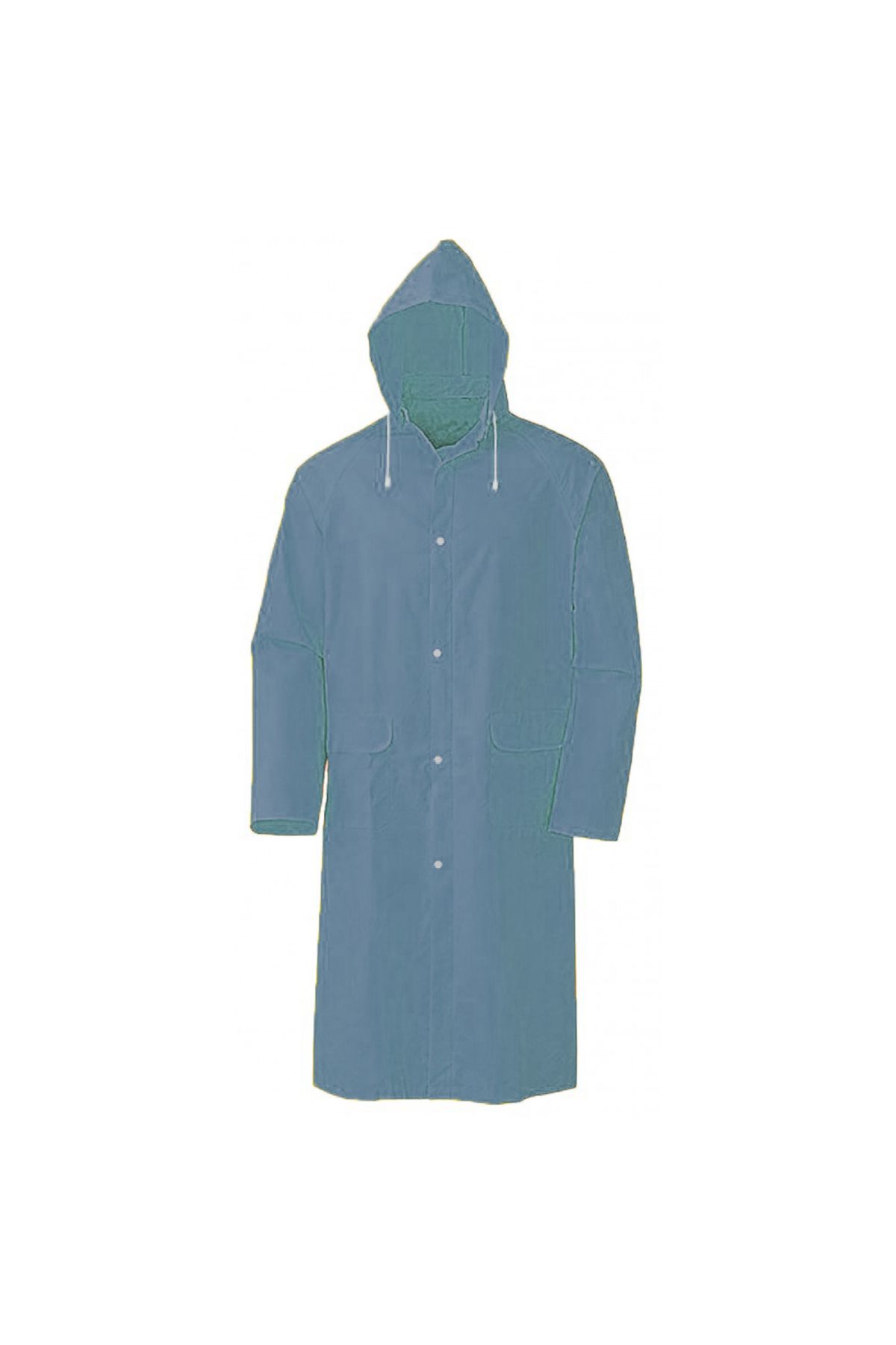 pazarella Kapşonlu Cepli Lüx Yağmurluk Lacivert- Standart Beden 2XL