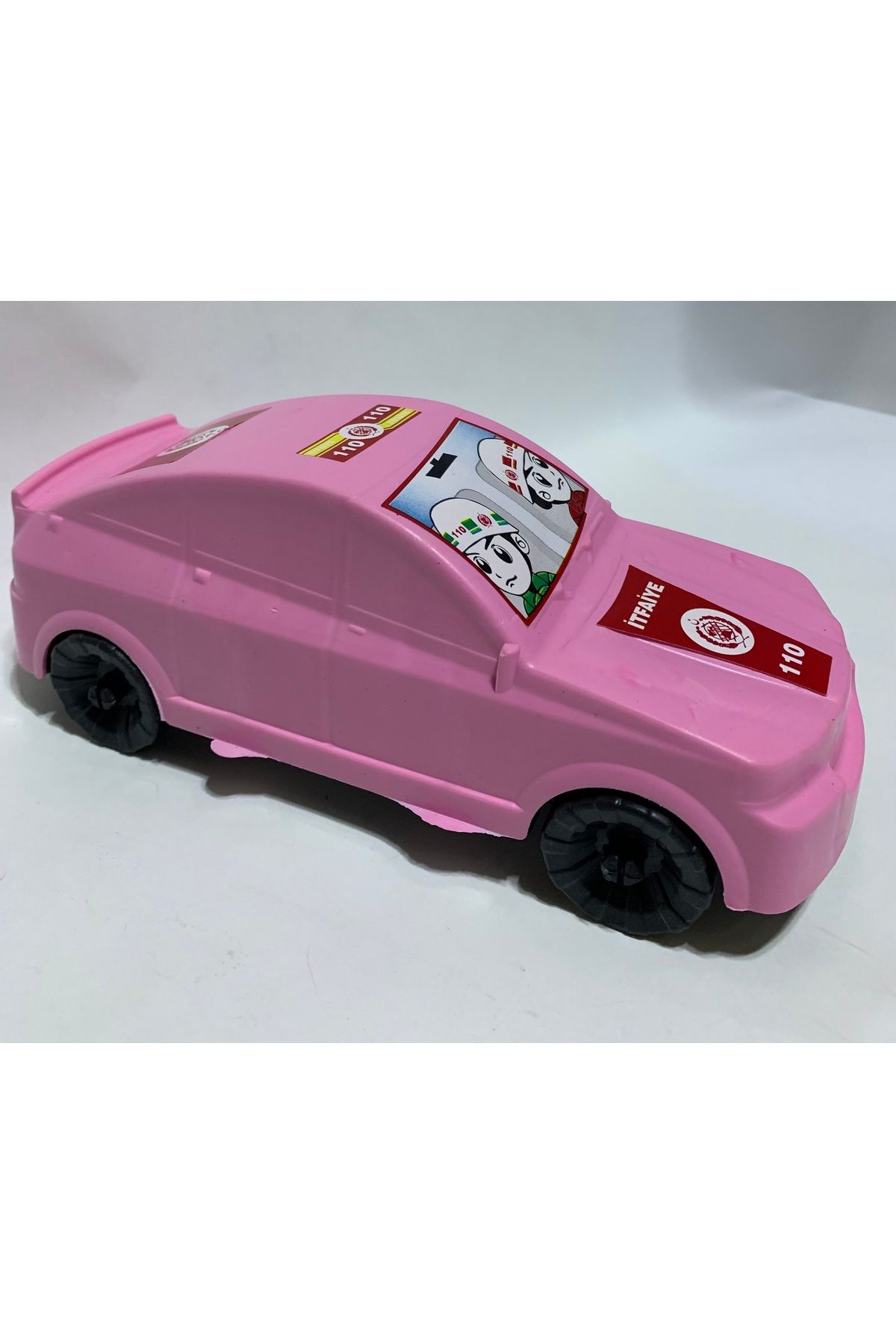 abnturk Pembe Renk Kız Çocuk İftaiye Arabası Sürtmeli Plastik Oyuncak Araba 23Cm