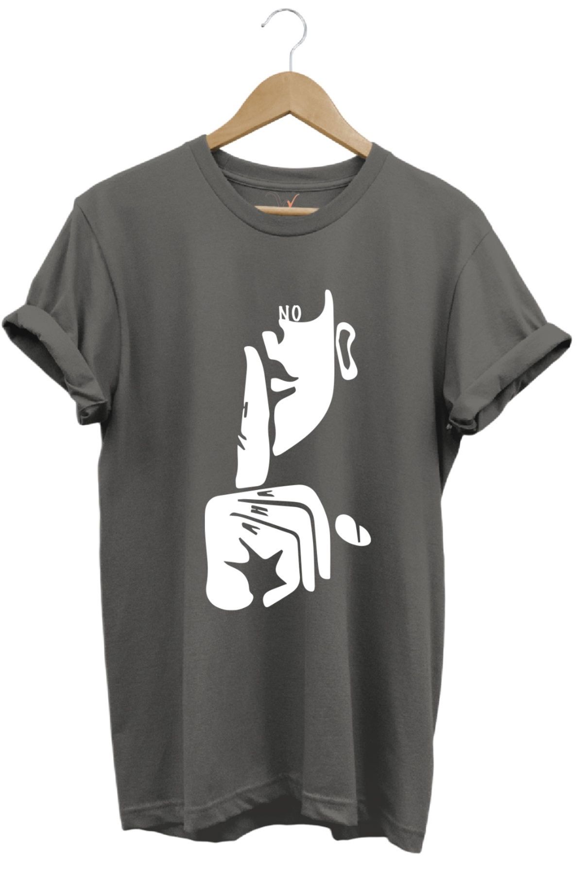 MODA Sokak Stiline Uygun Grafik Desenli Unisex %100 Pamuk Bisiklet Yaka Basic T-shirt