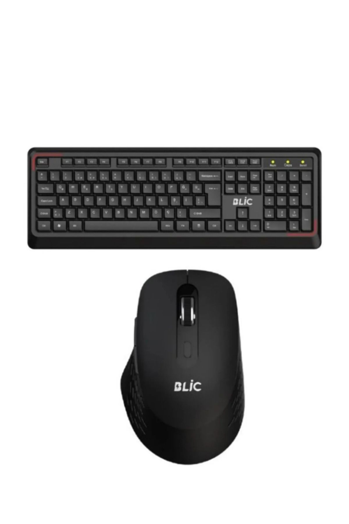 Hietech Kablosuz Klavye Mouse Set Siyah Türkçe Q Ev Ofis Kullanıma Uygun Klavye Mause Set 7.1 Bkb7