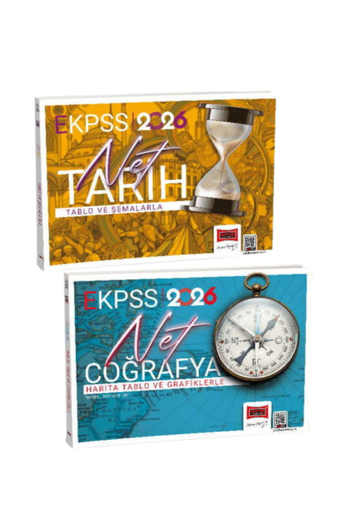 Yargı Yayınları 2026 E-KPSS Akılda Kalan Tablo ve Şemalarla Net Tarih+Tablo Grafiklerle Net Coğrafya-2 KİTAP-SET