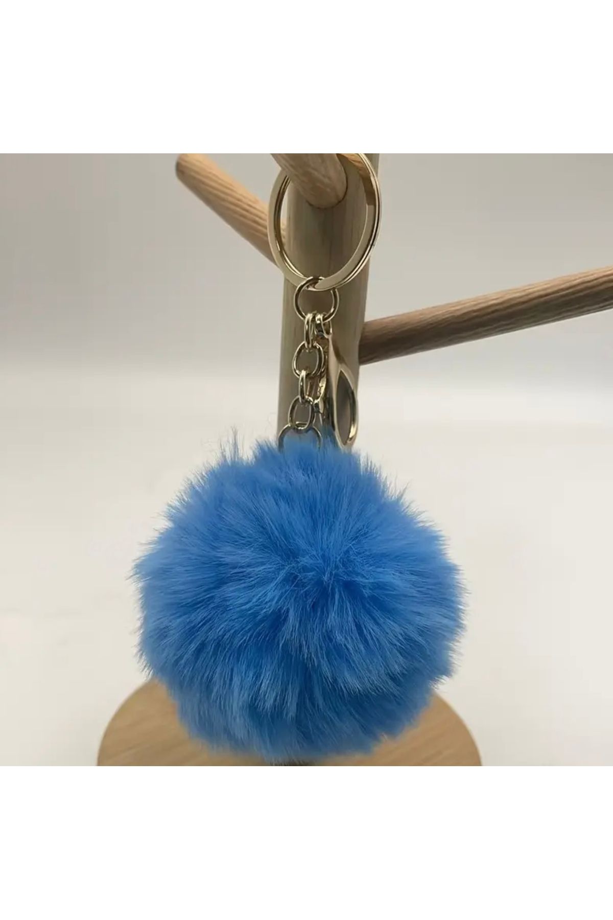 VİA BLANCHE Peluş Rengarenk Ponpon Anahtarlık
