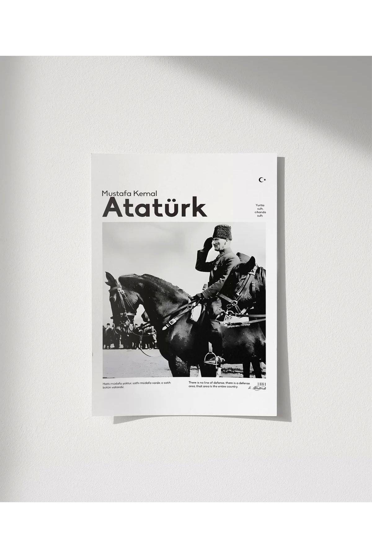 VOGLOO Çerçevesiz Poster Hatı Müdafaa Yoktur